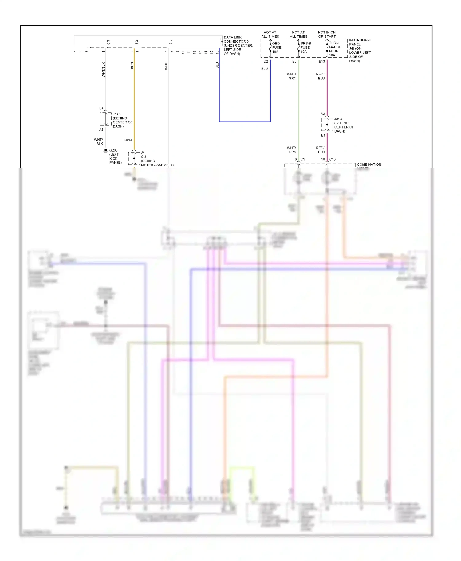 Toyota RAV4 I (1994-2000) engine controls system wiring diagram  (1 of 1)