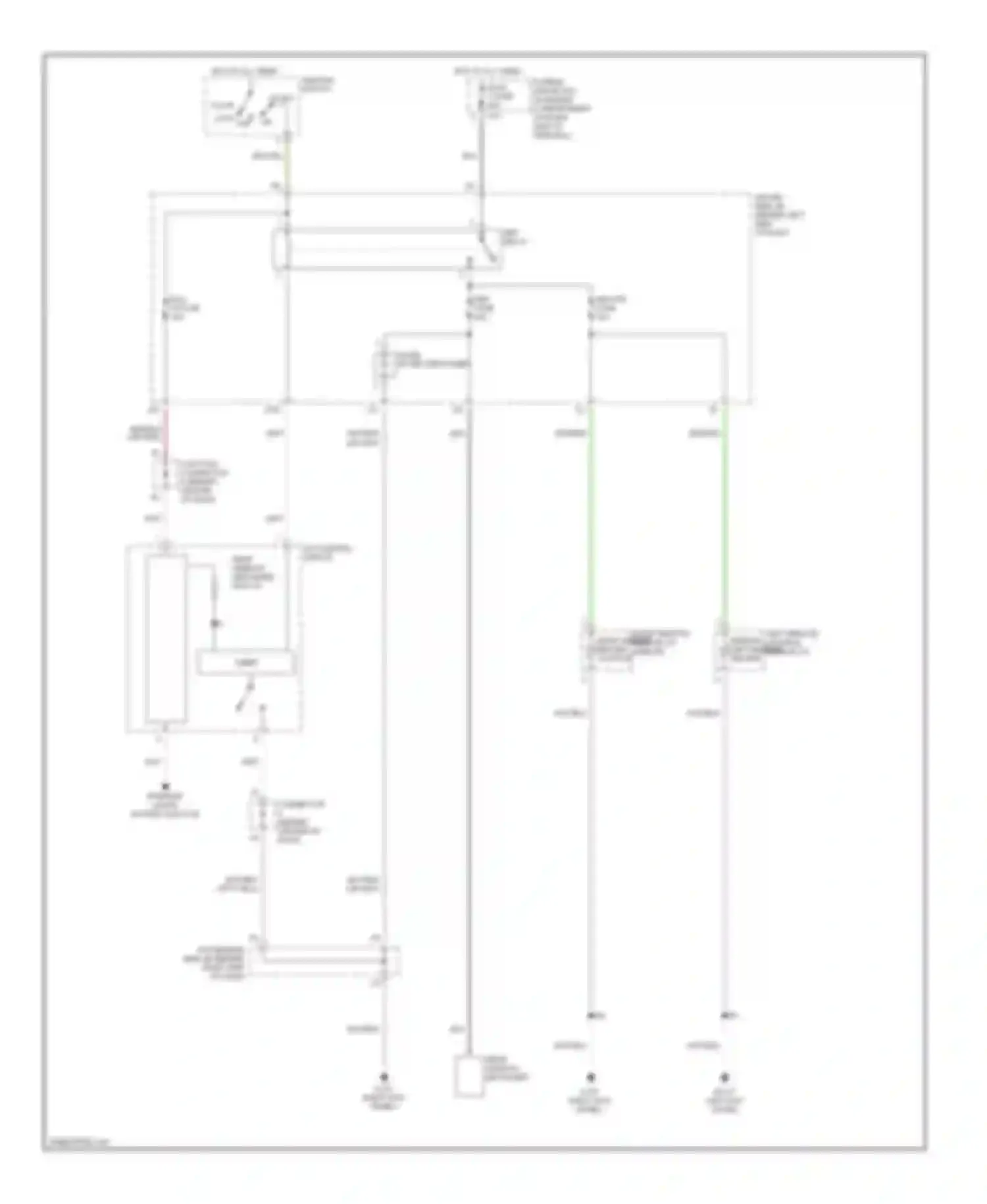 RAV4 Toyota II facelift (2003-2006): Defoggers circuit
