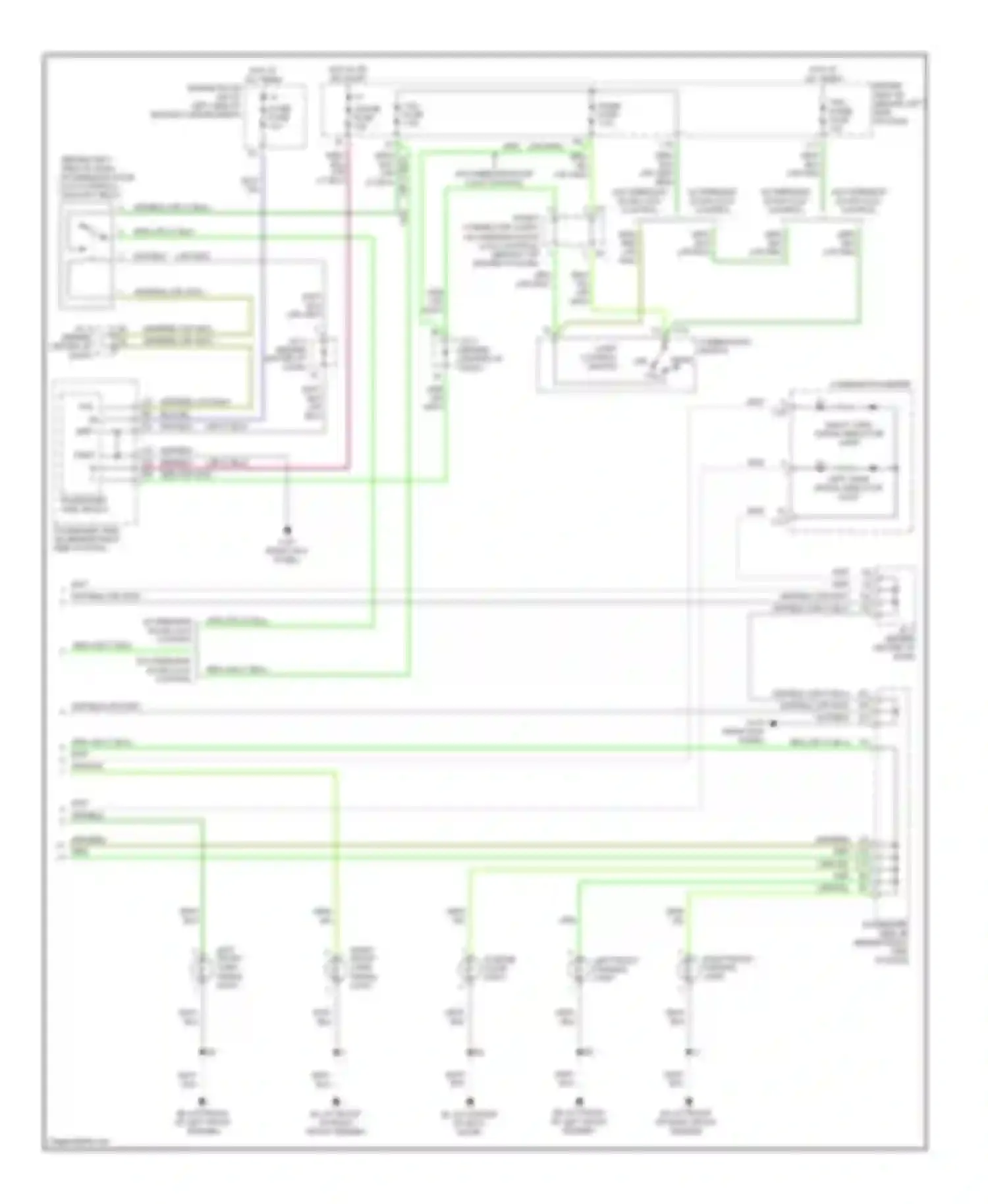 RAV4 Toyota II facelift (2003-2006): Exterior lamps circuit (2 of 2)
