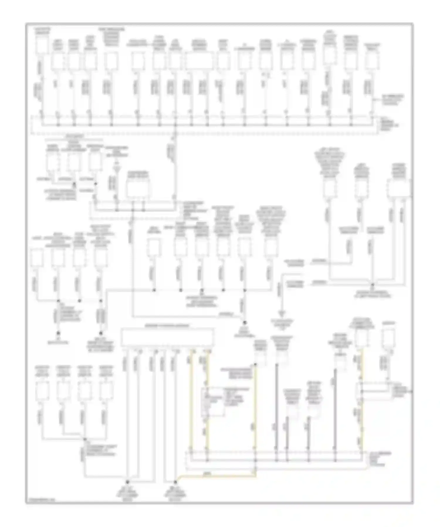 RAV4 Toyota II facelift (2003-2006): Ground distribution circuit (2 of 2)