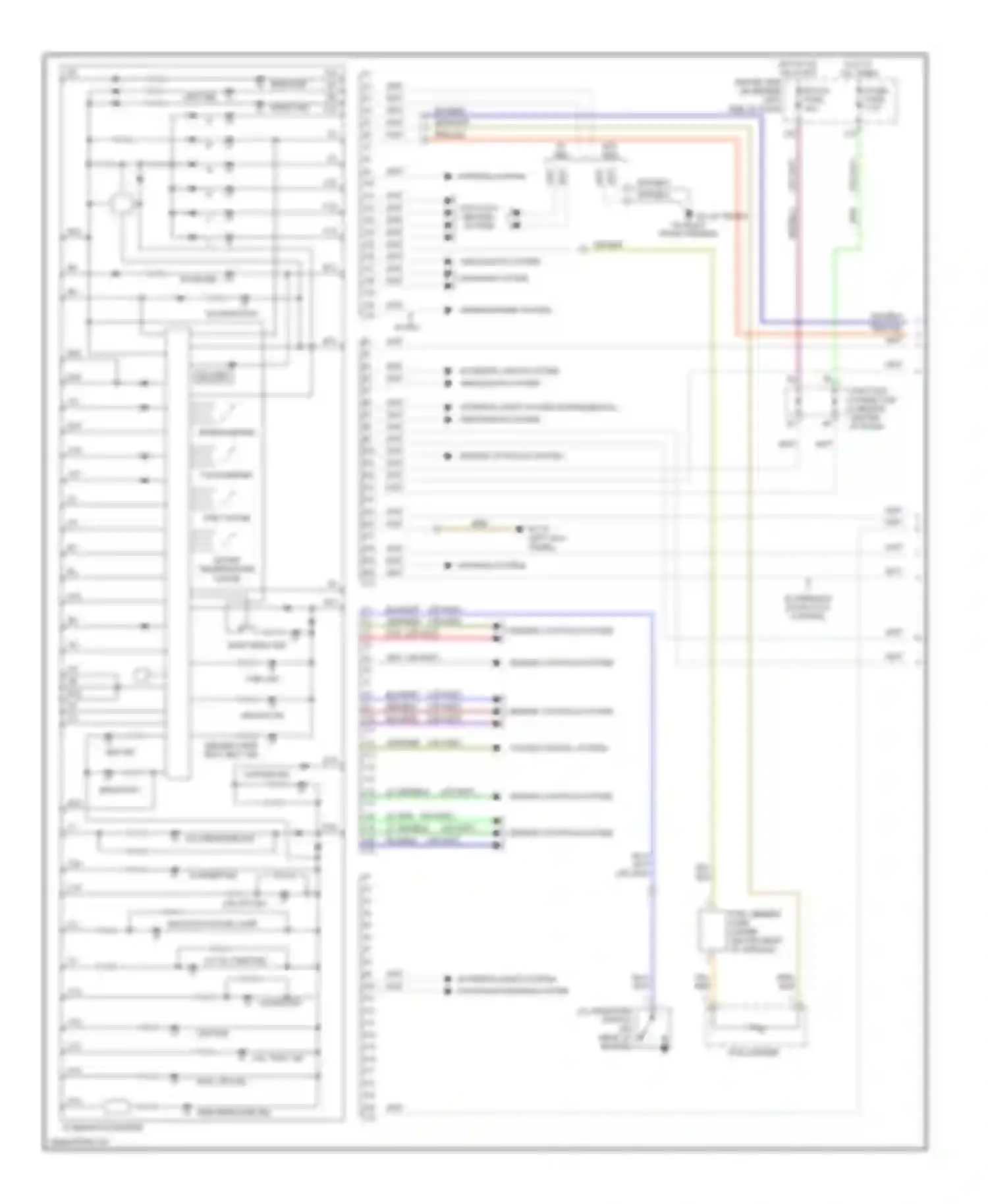 RAV4 Toyota II facelift (2003-2006): Instrument cluster circuit (1 of 2)