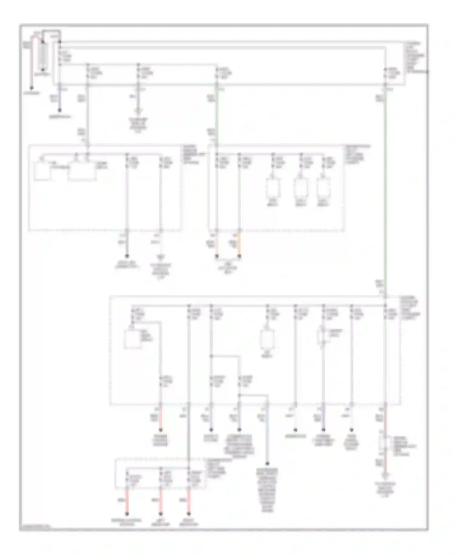 RAV4 Toyota II facelift (2003-2006): Power distribution circuit (1 of 2)