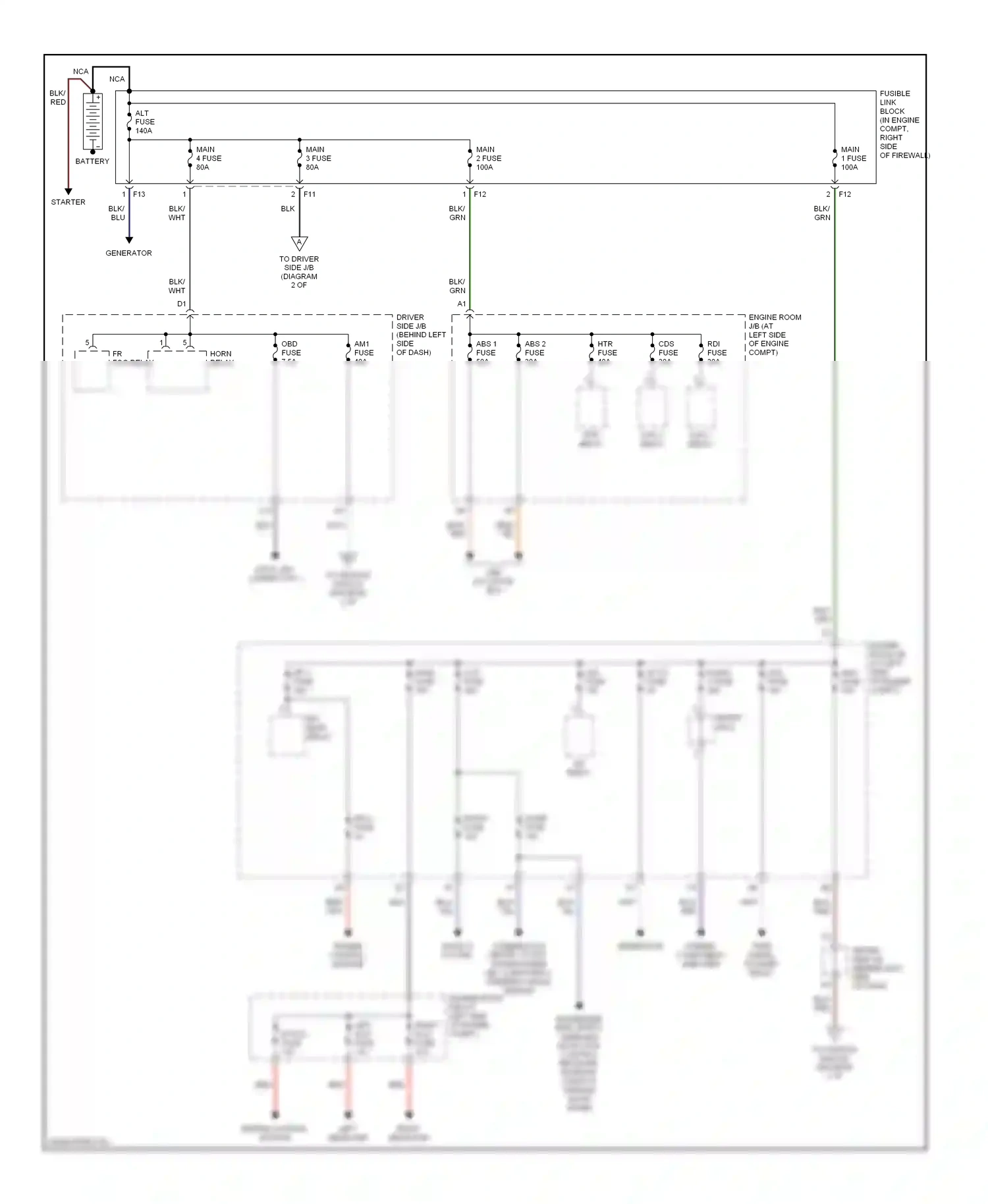 Toyota RAV4 II facelift (2003-2006) engine control module wiring diagram  (2 of 3)