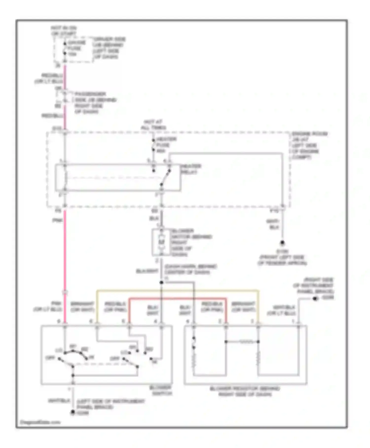 RAV4 Toyota II (2000-2003): Heater circuit