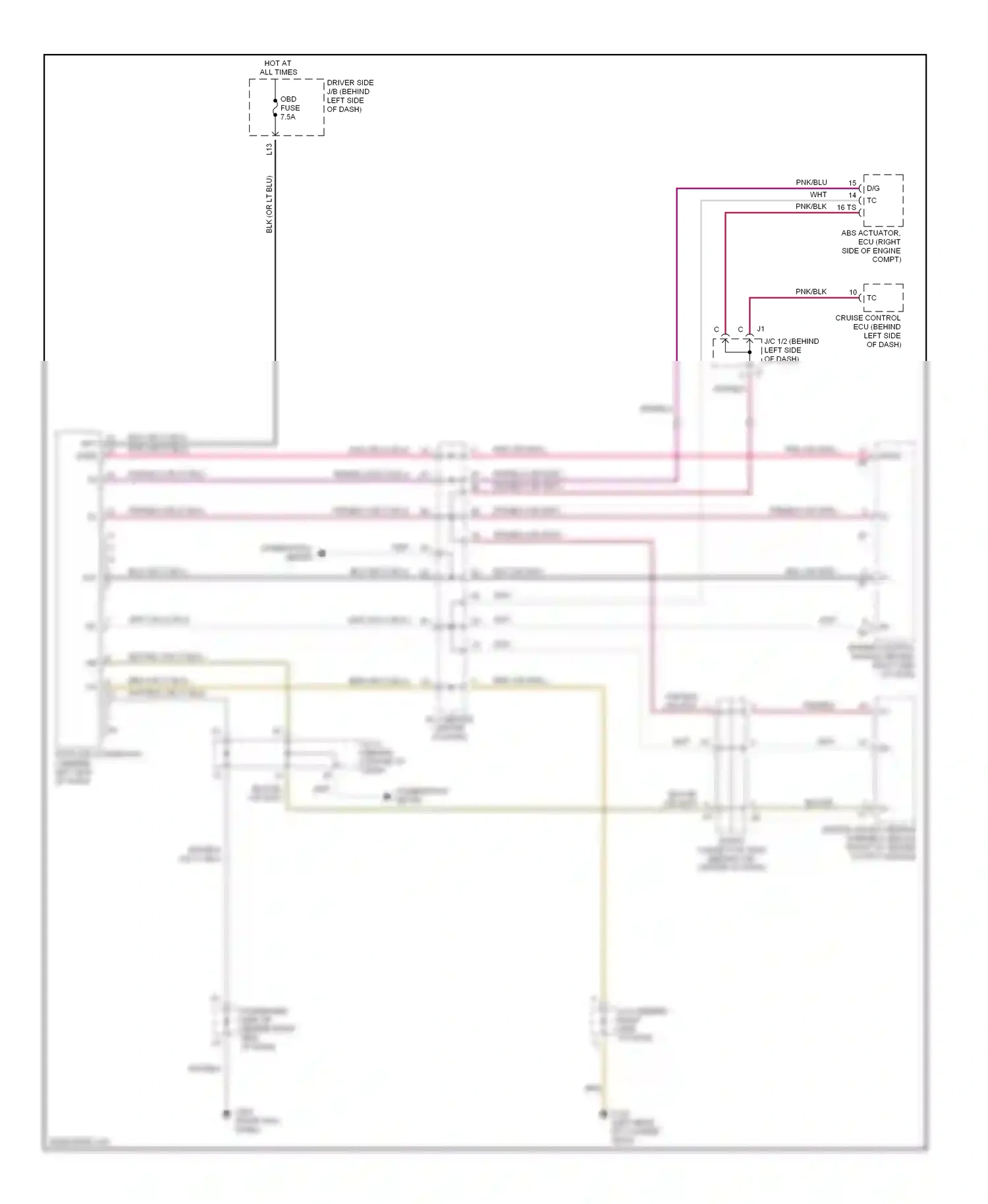 Computer data lines — Computer data lines. Toyota RAV4 II (2000-2003)