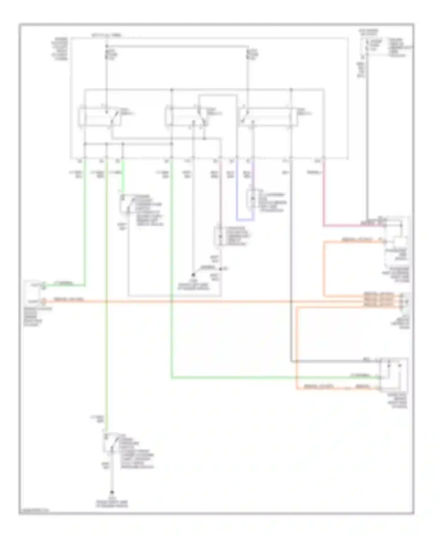 RAV4 Toyota II (2000-2003): Cooling fan circuit