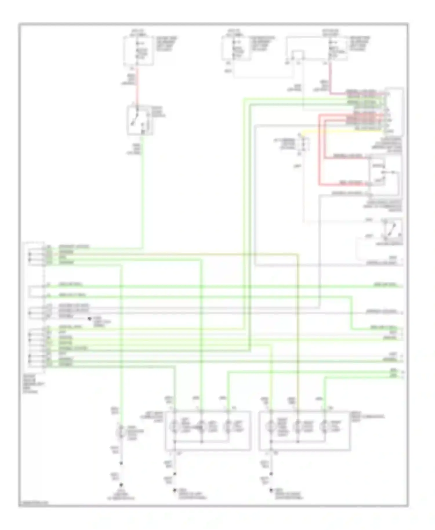 RAV4 Toyota II (2000-2003): Exterior lamps circuit (1 of 2)