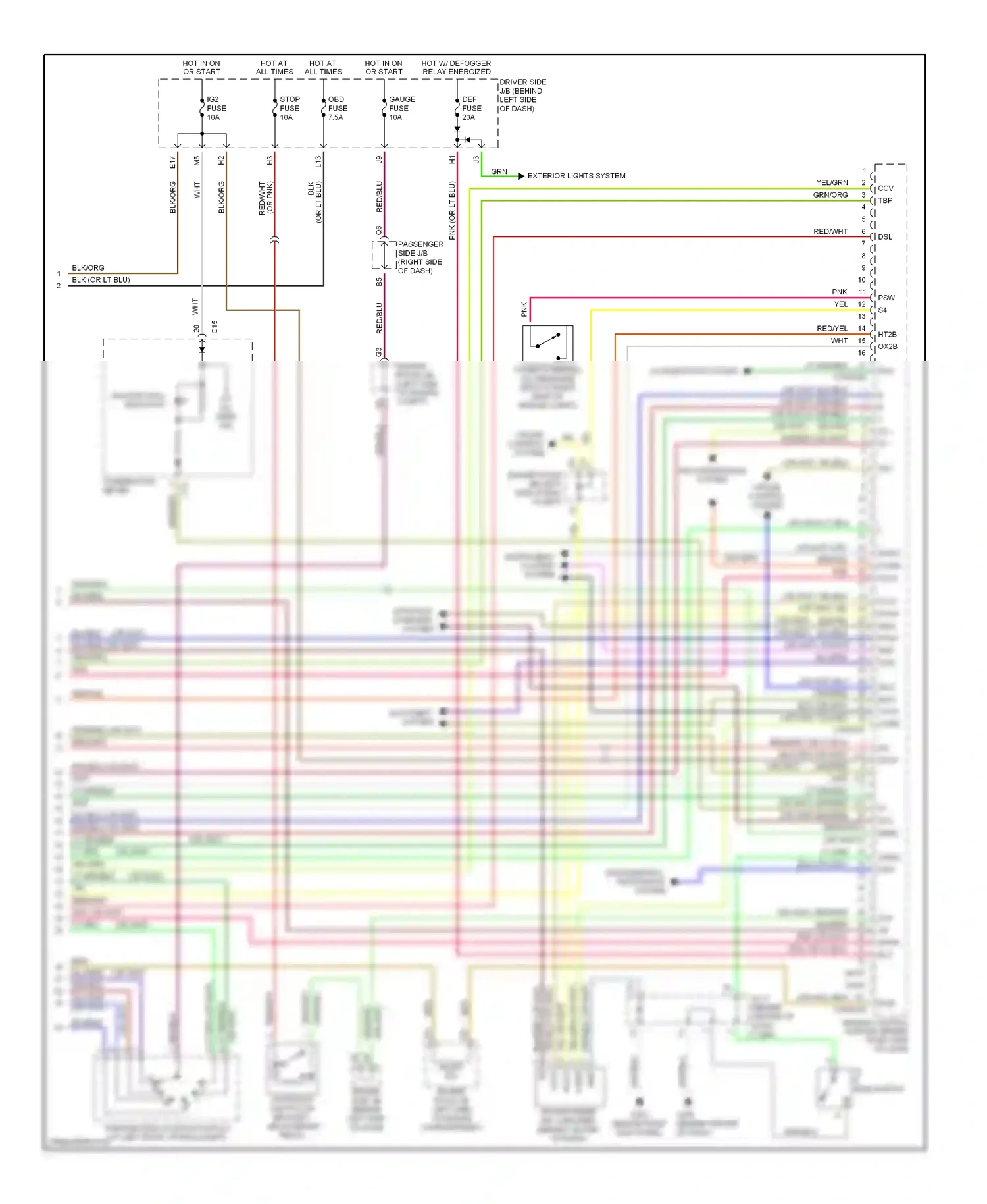 Toyota RAV4 II (2000-2003) code wiring diagram  (1 of 1)