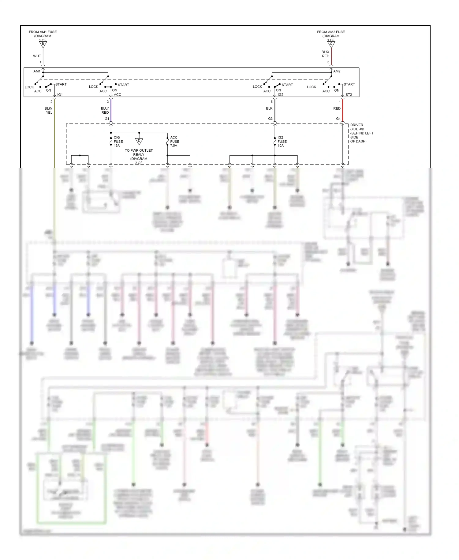 Toyota RAV4 II (2000-2003) engine control module wiring diagram  (4 of 4)