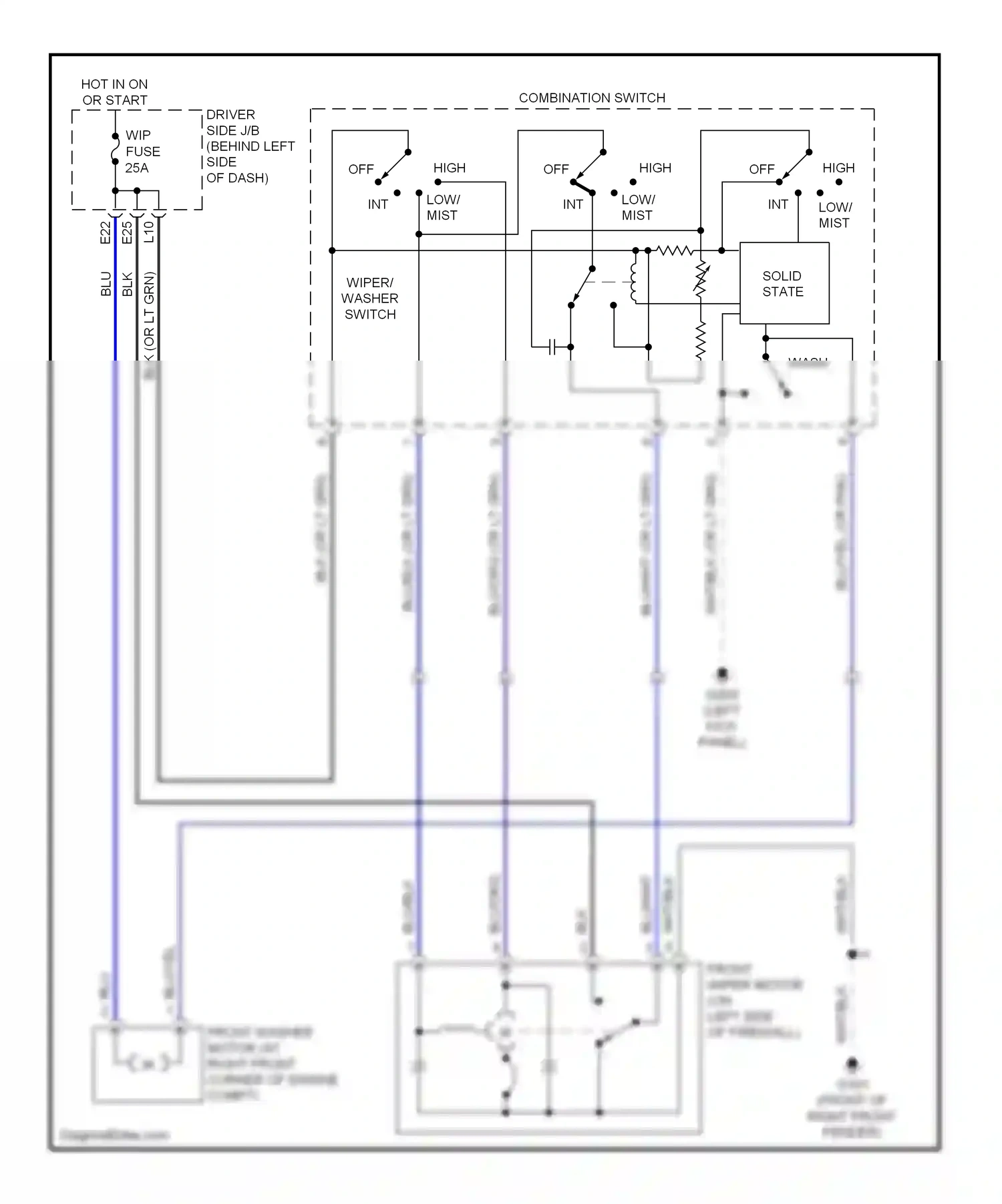 Toyota RAV4 II (2000-2003) solid state wiring diagram  (1 of 3)