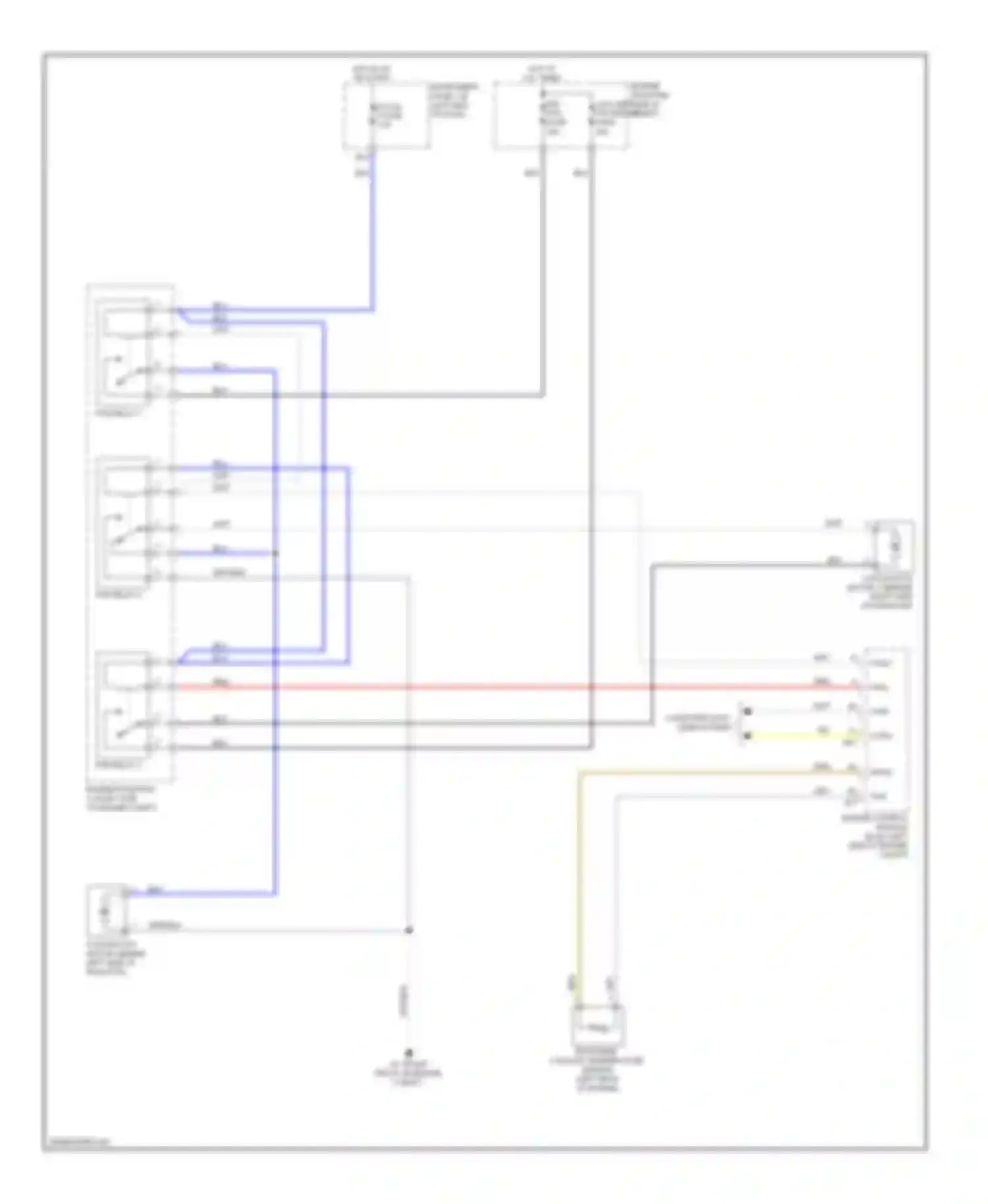 RAV4 Toyota III facelift (2010-2016): Cooling fan circuit, except ev