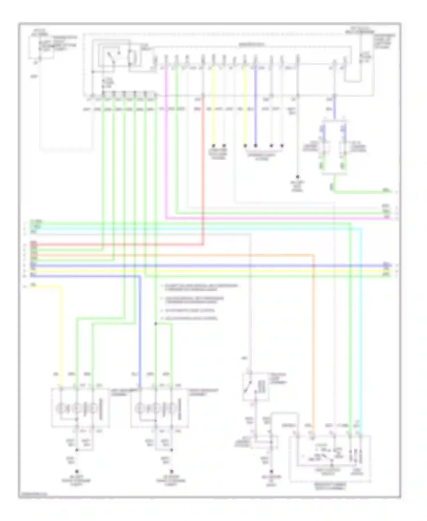 RAV4 Toyota III facelift (2010-2016): Exterior lamps circuit, except ev (2 of 3)