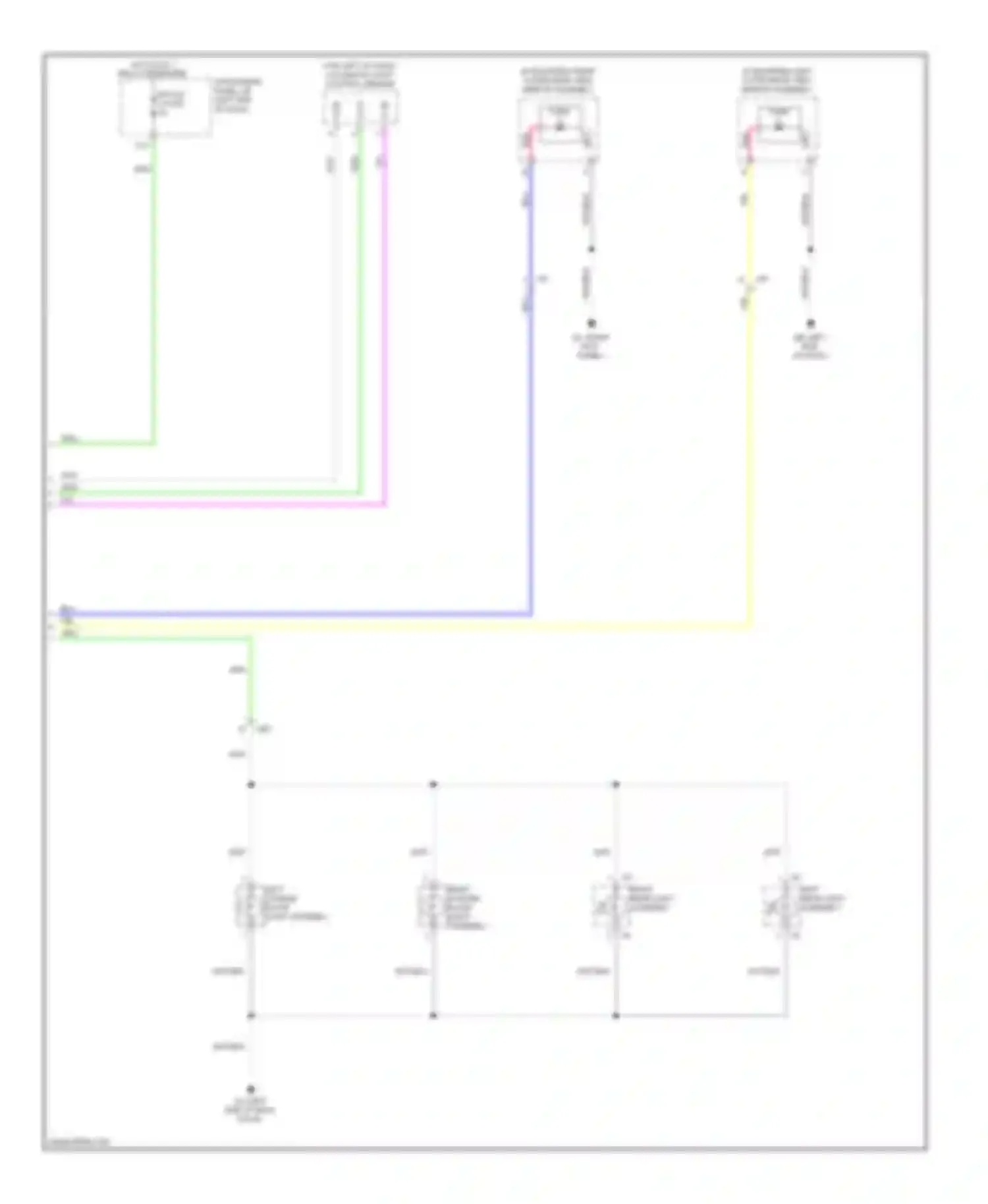 RAV4 Toyota III facelift (2010-2016): Exterior lamps circuit, except ev (3 of 3)