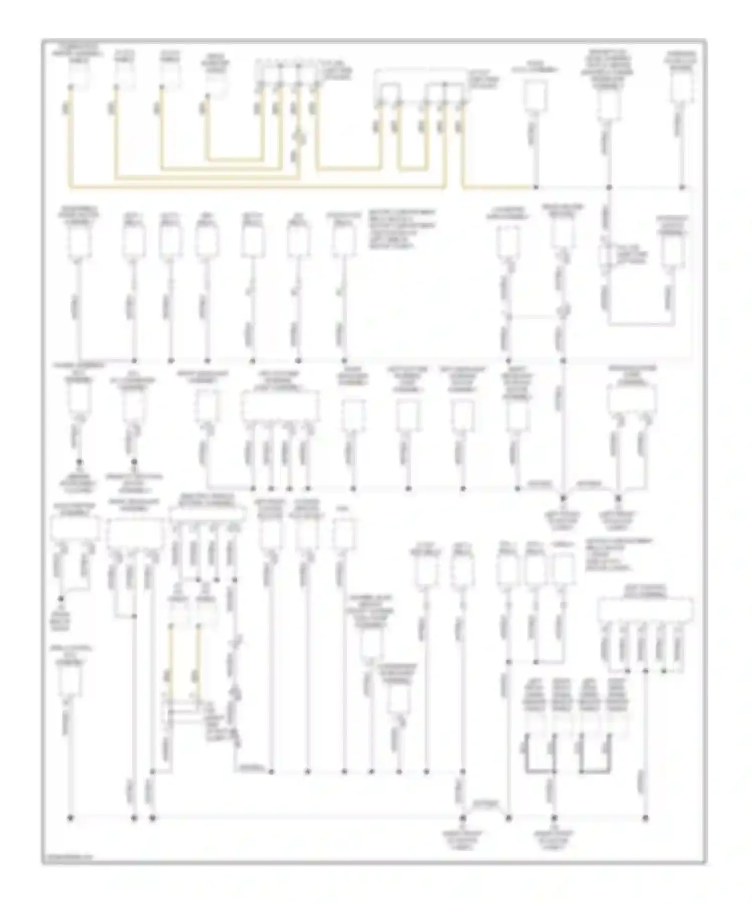 RAV4 Toyota III facelift (2010-2016): Ground distribution circuit, ev (1 of 4)