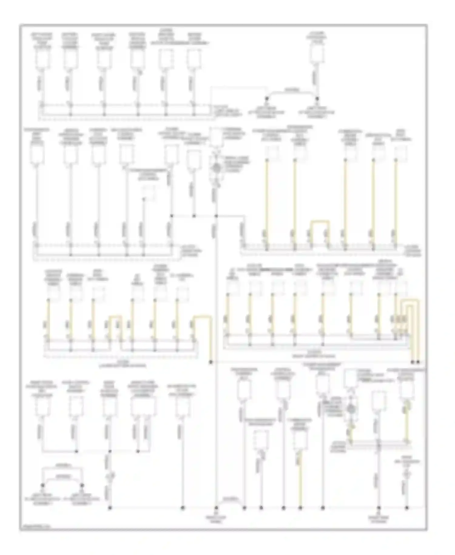 RAV4 Toyota III facelift (2010-2016): Ground distribution circuit, ev (3 of 4)