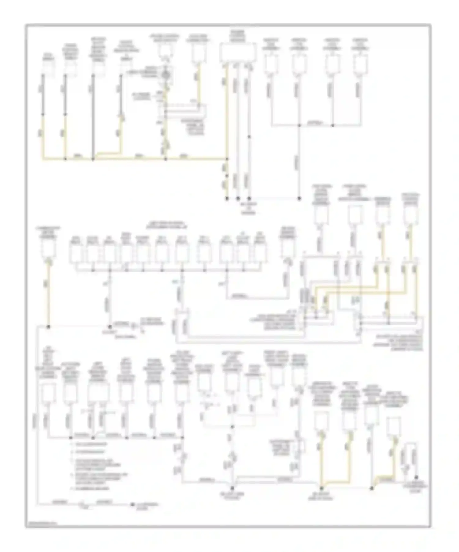 RAV4 Toyota III facelift (2010-2016): Ground distribution circuit, except ev (2 of 4)