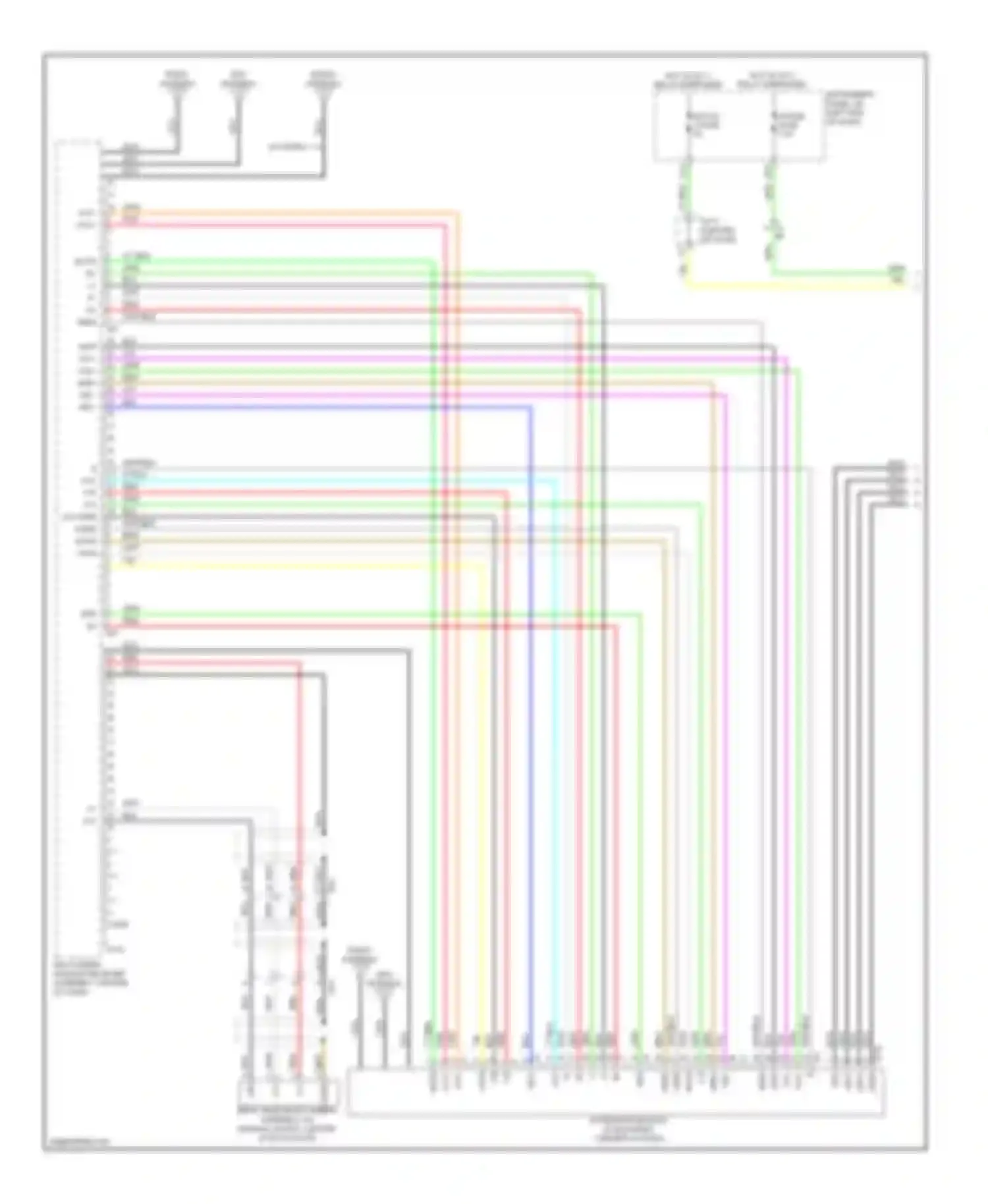 RAV4 Toyota III facelift (2010-2016): Navigation circuit, except ev with multi-media module (1 of 4)
