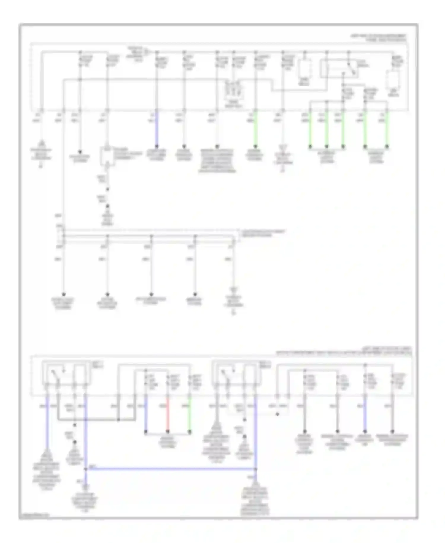 RAV4 Toyota III facelift (2010-2016): Power distribution circuit, ev (2 of 4)
