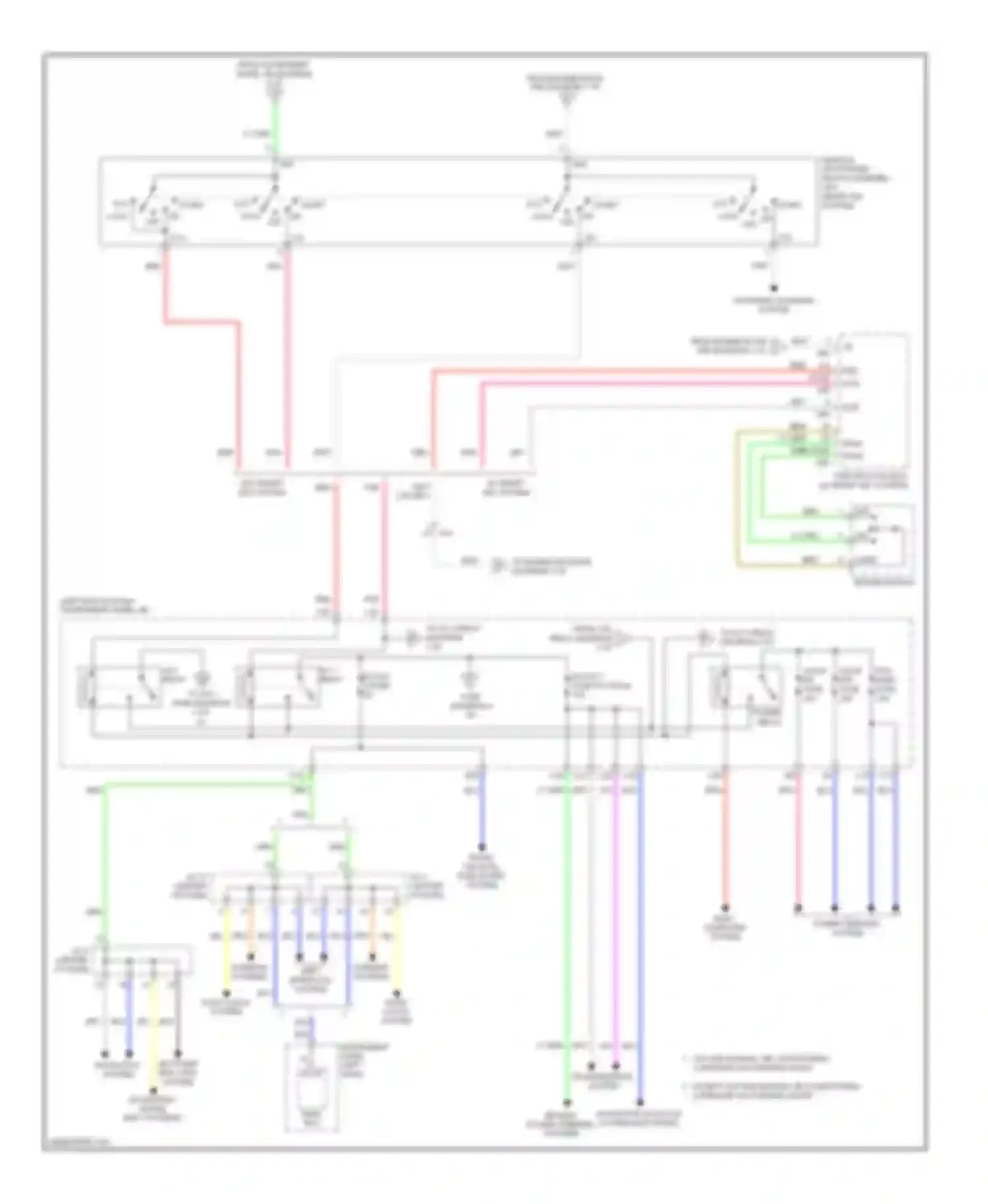 RAV4 Toyota III facelift (2010-2016): Power distribution circuit, except ev (2 of 4)