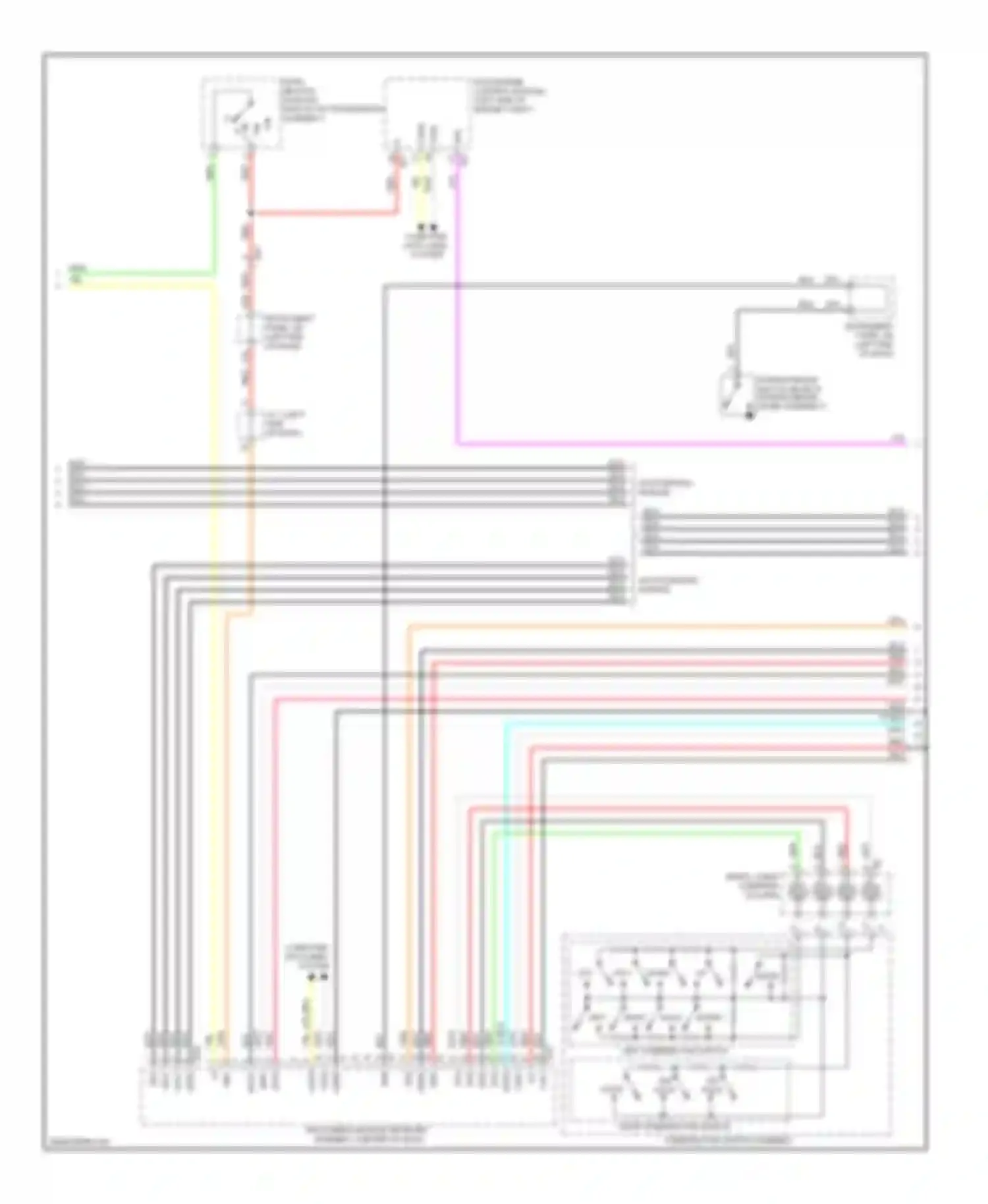 RAV4 Toyota III facelift (2010-2016): Radio circuit, except ev with built-in amplifier & multi-media module (2 of 4)