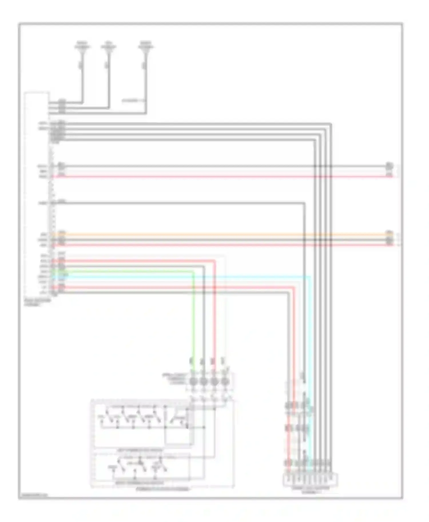 RAV4 Toyota III facelift (2010-2016): Radio circuit, except ev with built-in amplifier without multi-media module (1 of 3)