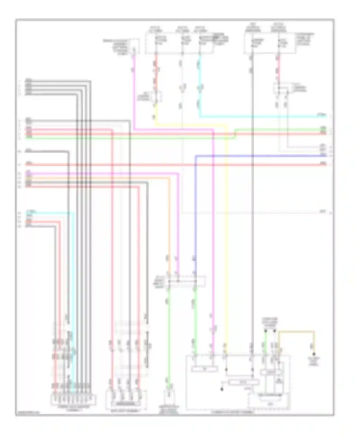 RAV4 Toyota III facelift (2010-2016): Radio circuit, except ev with separate amplifier (2 of 3)