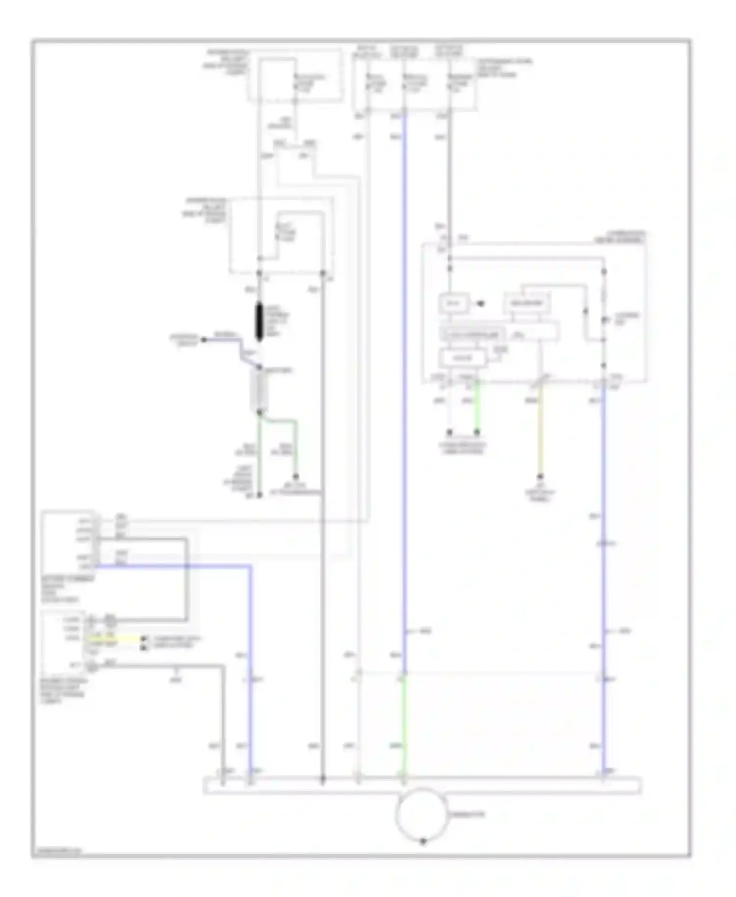 RAV4 Toyota III facelift (2010-2016): Charging circuit