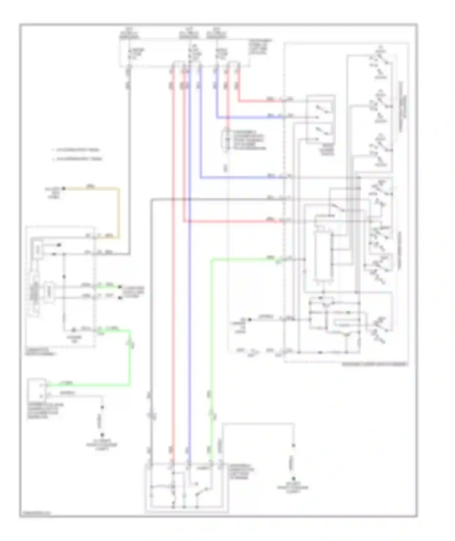RAV4 Toyota III facelift (2010-2016): Front wiper/washer circuit, except ev