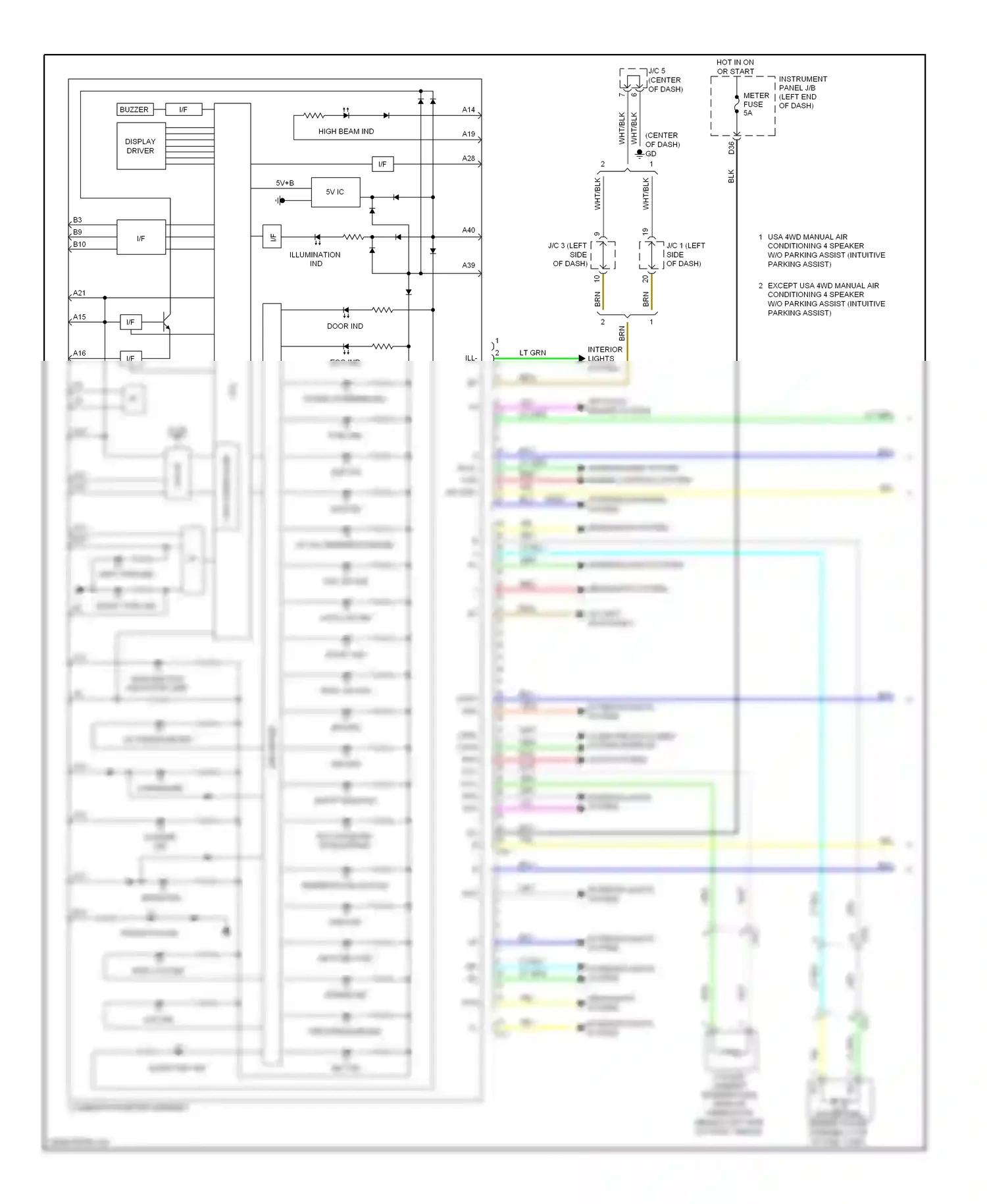 Toyota RAV4 III facelift (2010-2016) computer data lines system interior lights system wiring diagram  (1 of 1)