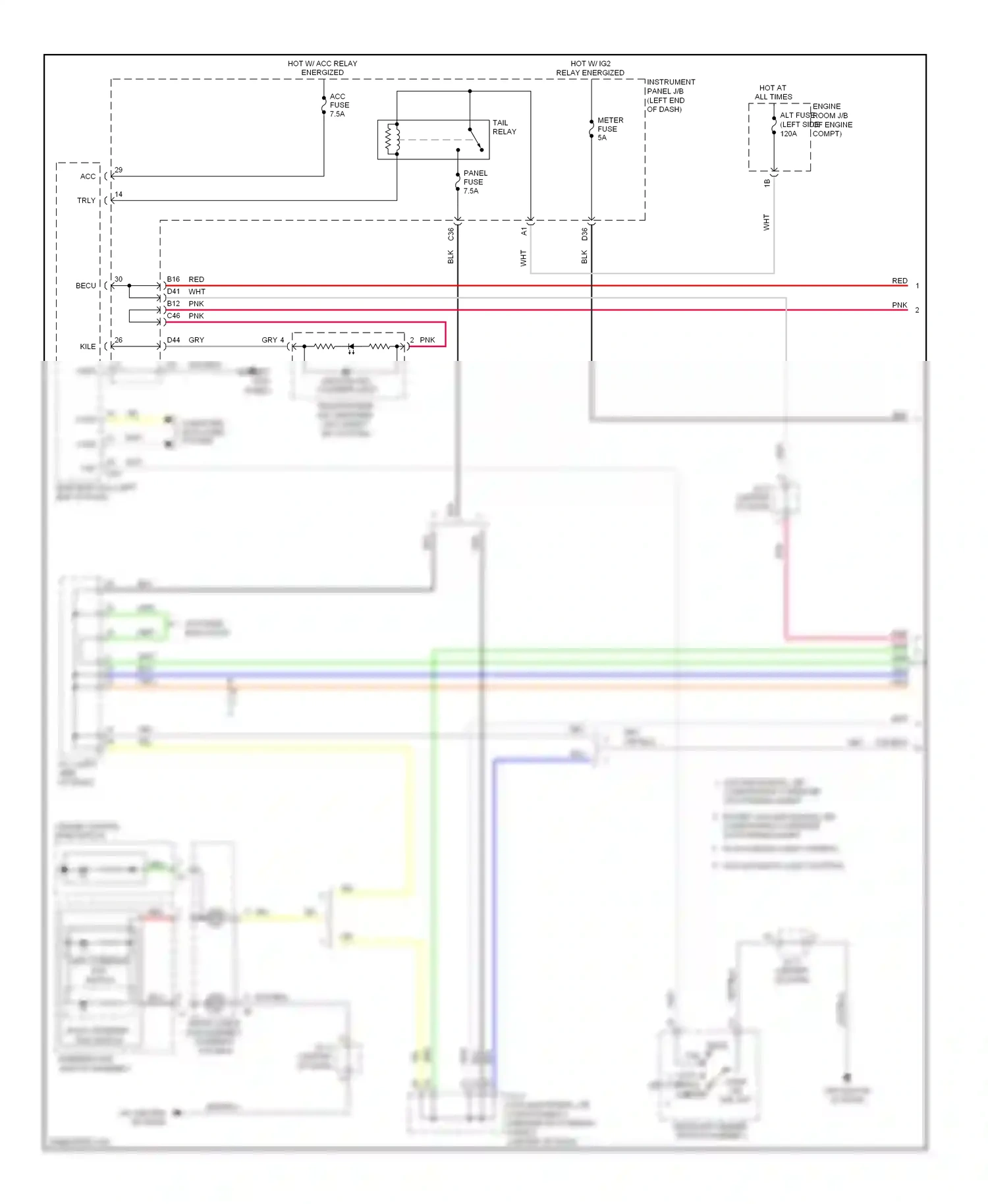 Toyota RAV4 III facelift (2010-2016) computer data lines system wiring diagram  (53 of 112)