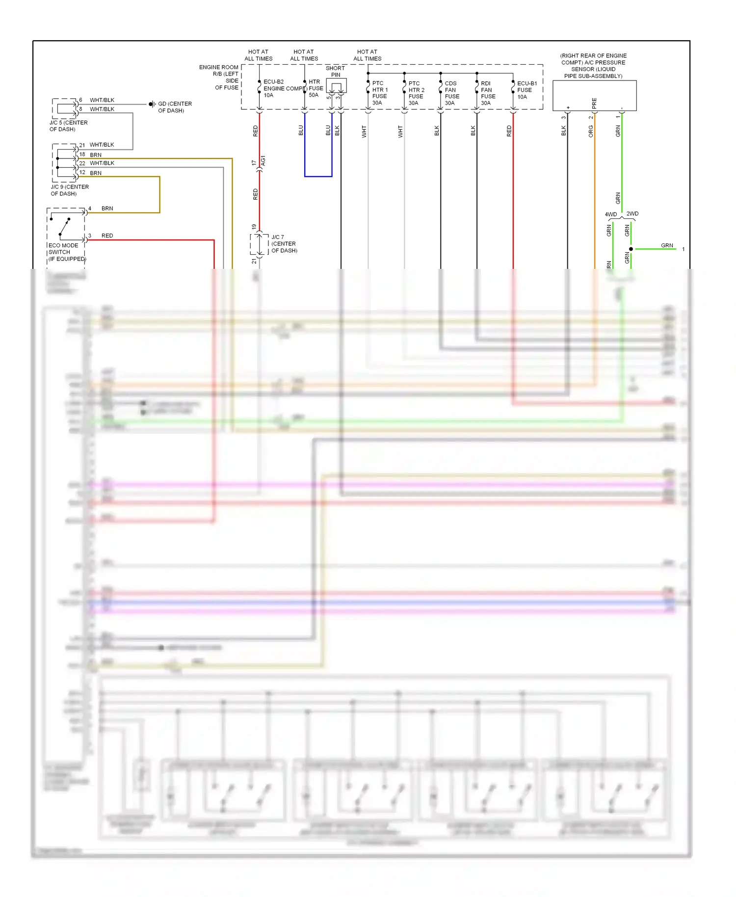 Toyota RAV4 III facelift (2010-2016) computer data lines system wiring diagram  (7 of 112)