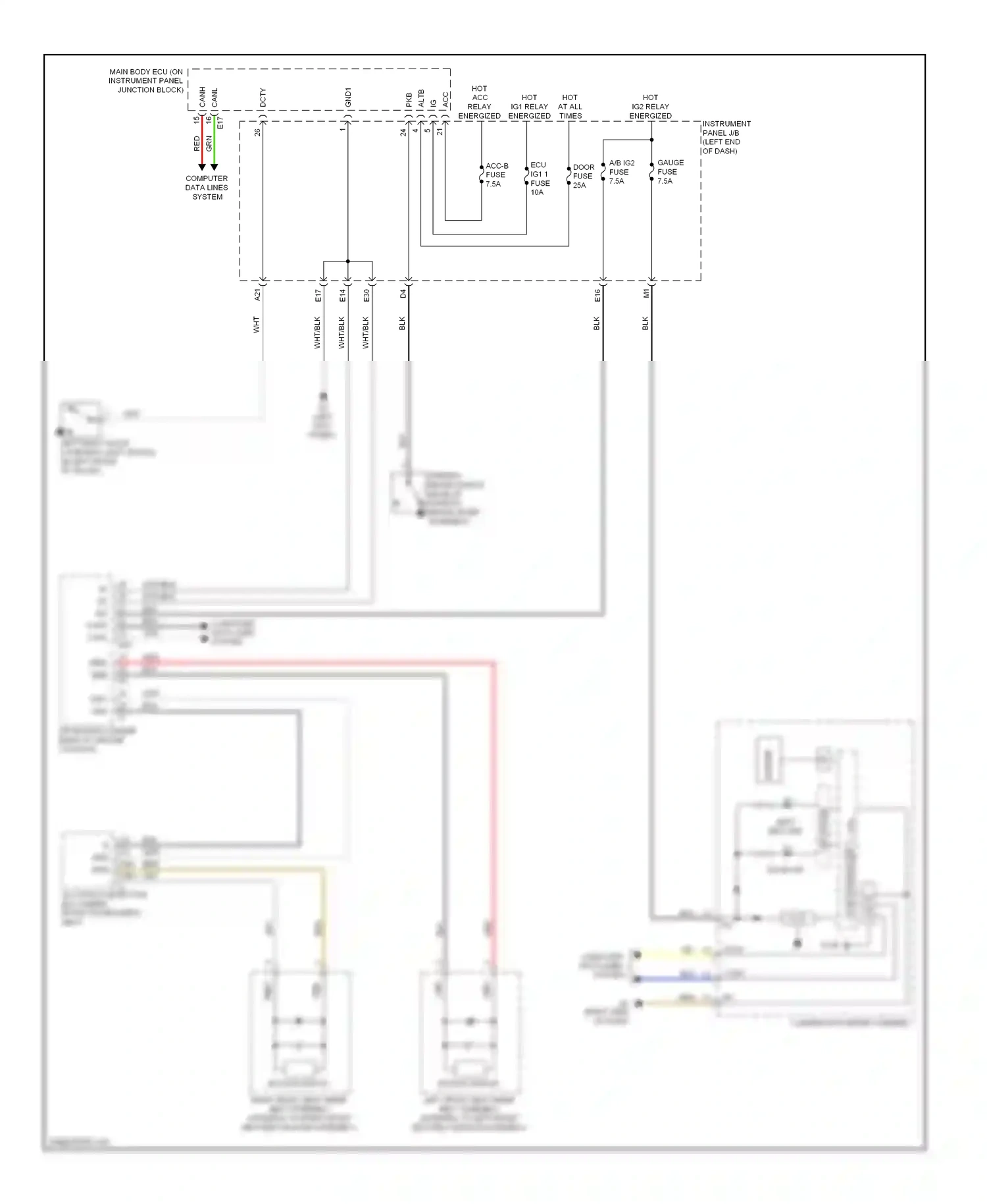 Toyota RAV4 III facelift (2010-2016) computer data lines system wiring diagram  (107 of 112)