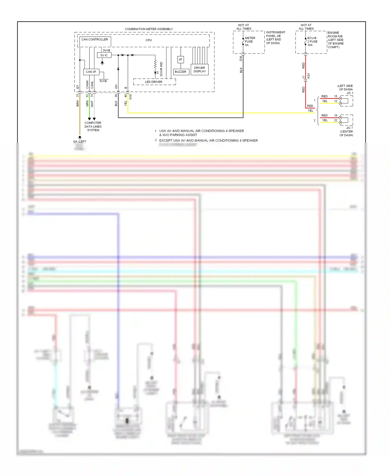 Toyota RAV4 III facelift (2010-2016) computer data lines system wiring diagram  (72 of 112)