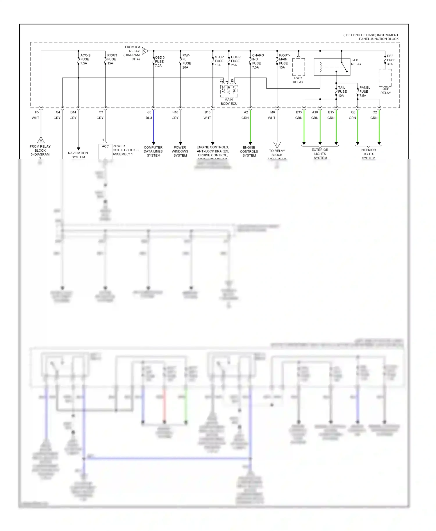 Toyota RAV4 III facelift (2010-2016) computer data lines system wiring diagram  (66 of 112)