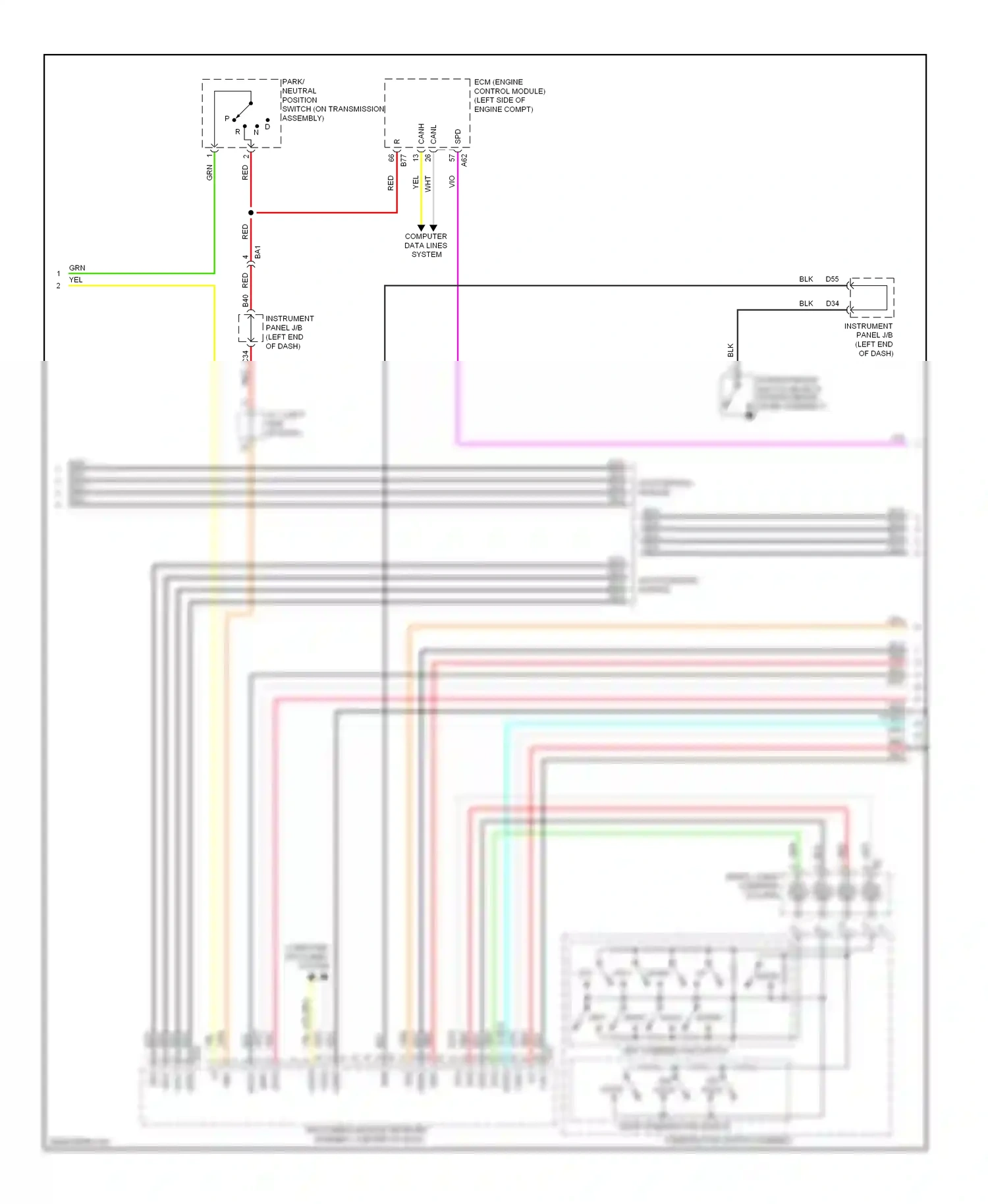 Toyota RAV4 III facelift (2010-2016) computer data lines system wiring diagram  (61 of 112)