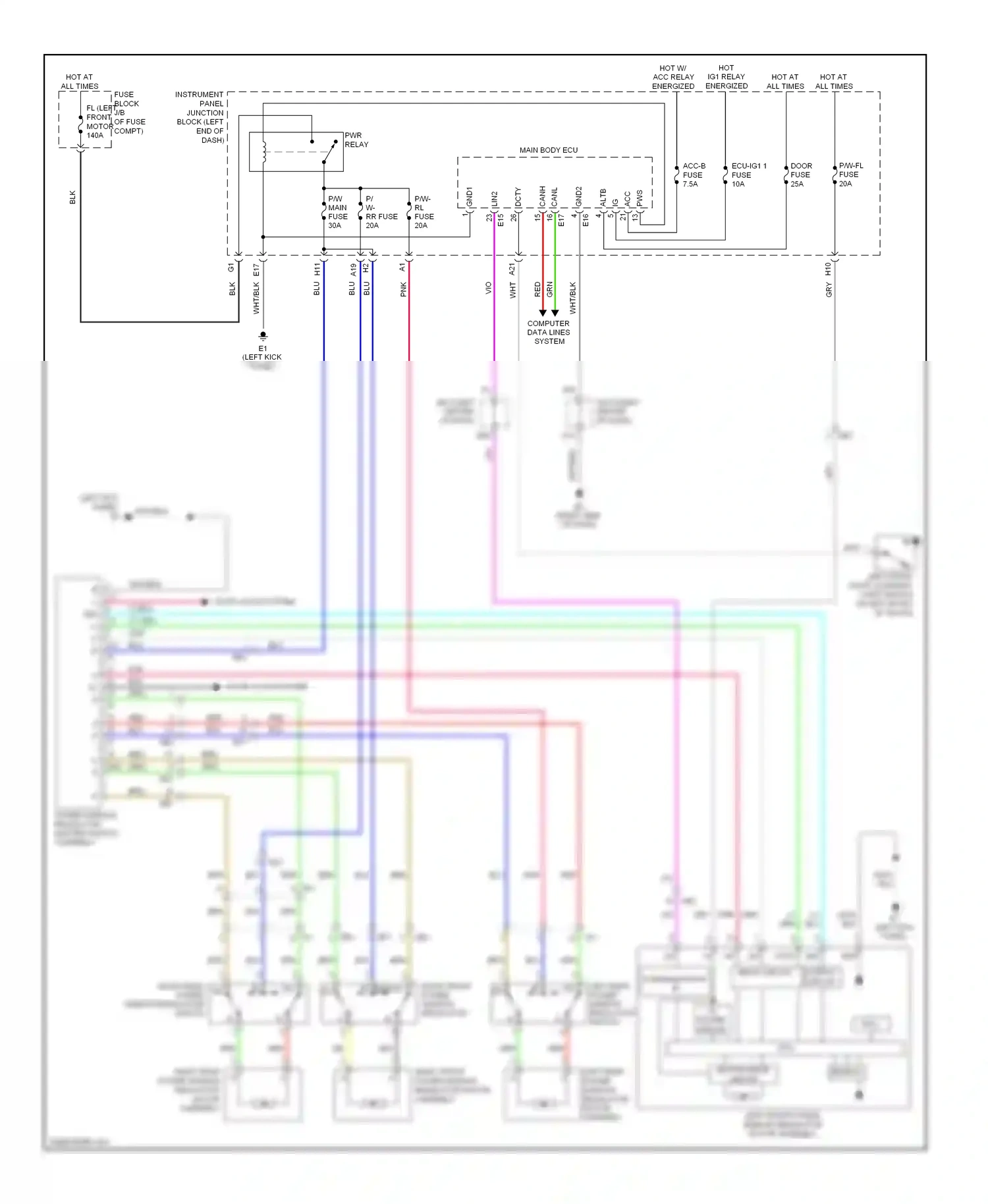 Toyota RAV4 III facelift (2010-2016) computer data lines system wiring diagram  (78 of 112)