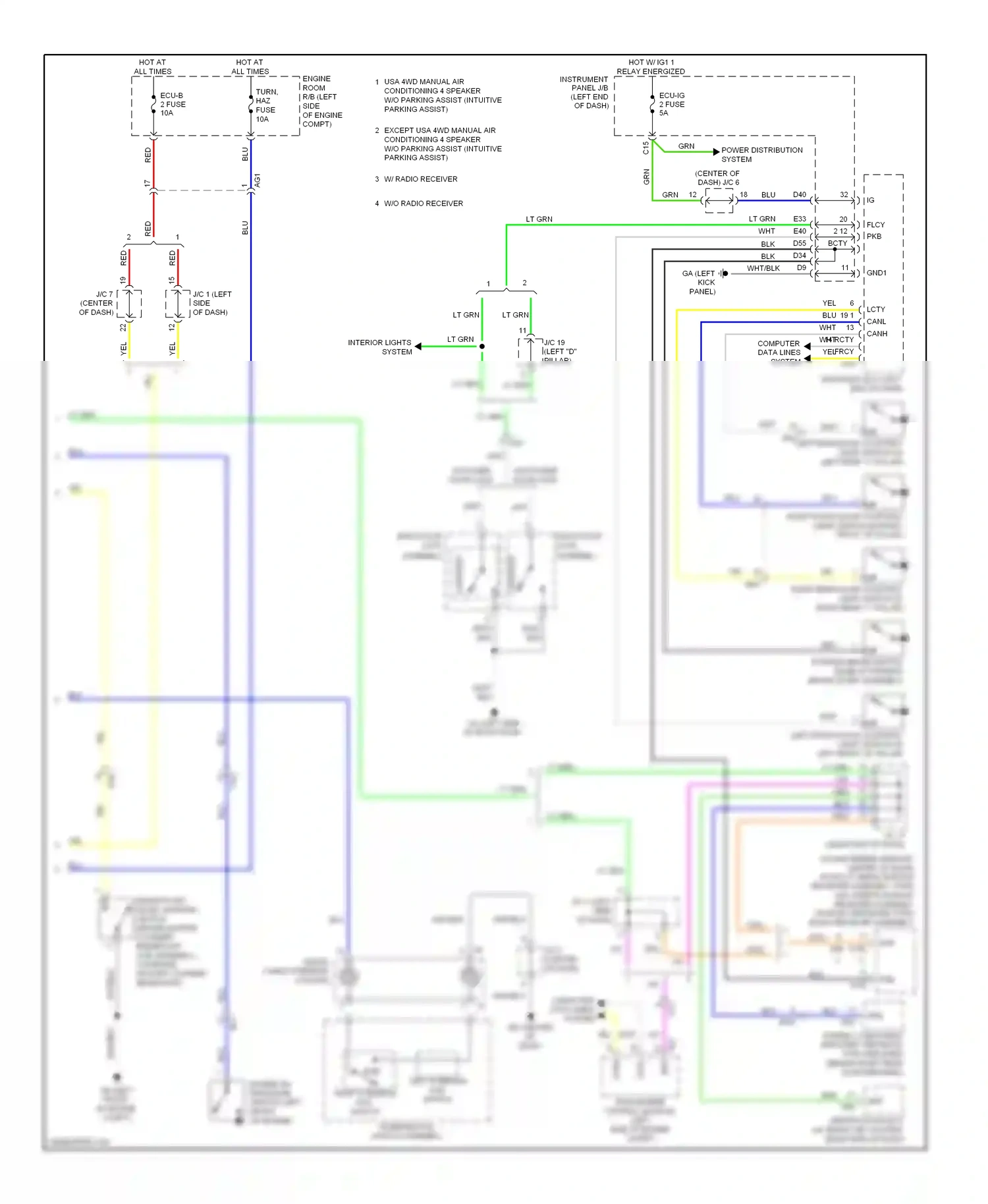 Toyota RAV4 III facelift (2010-2016) computer data lines system wiring diagram  (49 of 112)