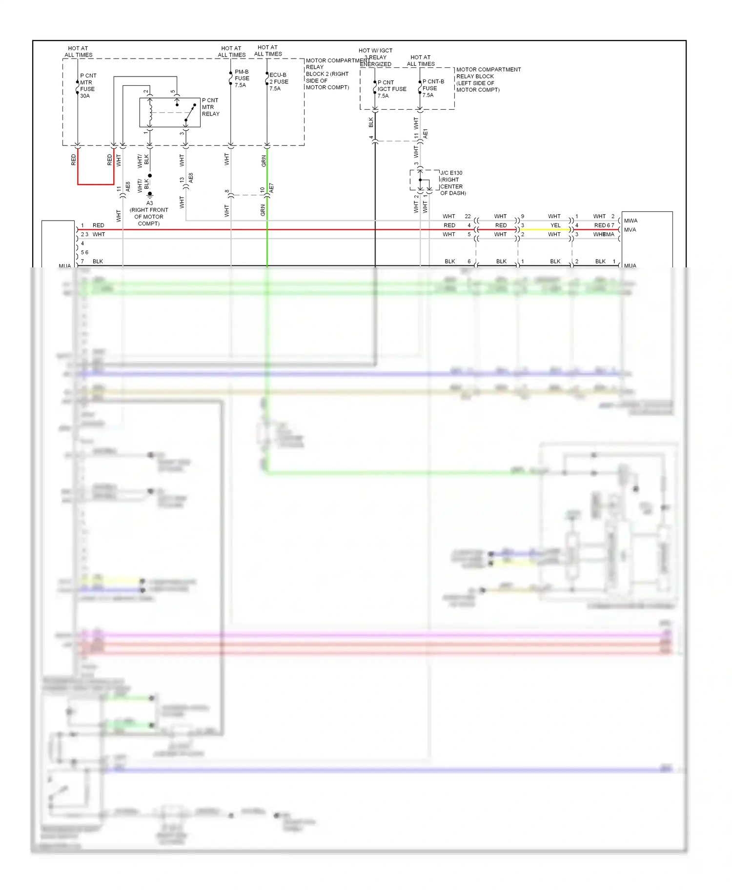 Toyota RAV4 III facelift (2010-2016) computer data lines system wiring diagram  (105 of 112)
