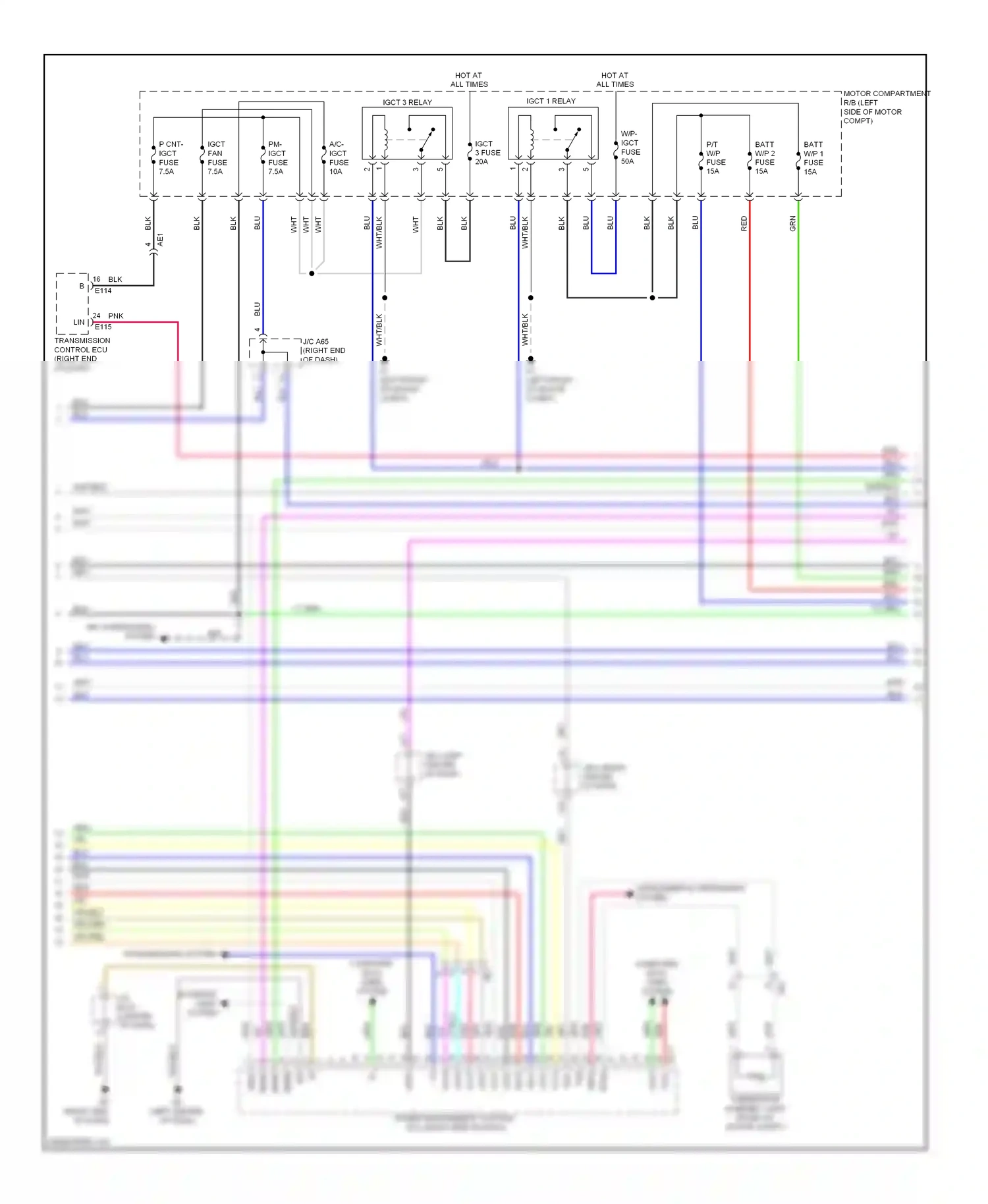 Toyota RAV4 III facelift (2010-2016) computer data lines system wiring diagram  (38 of 112)