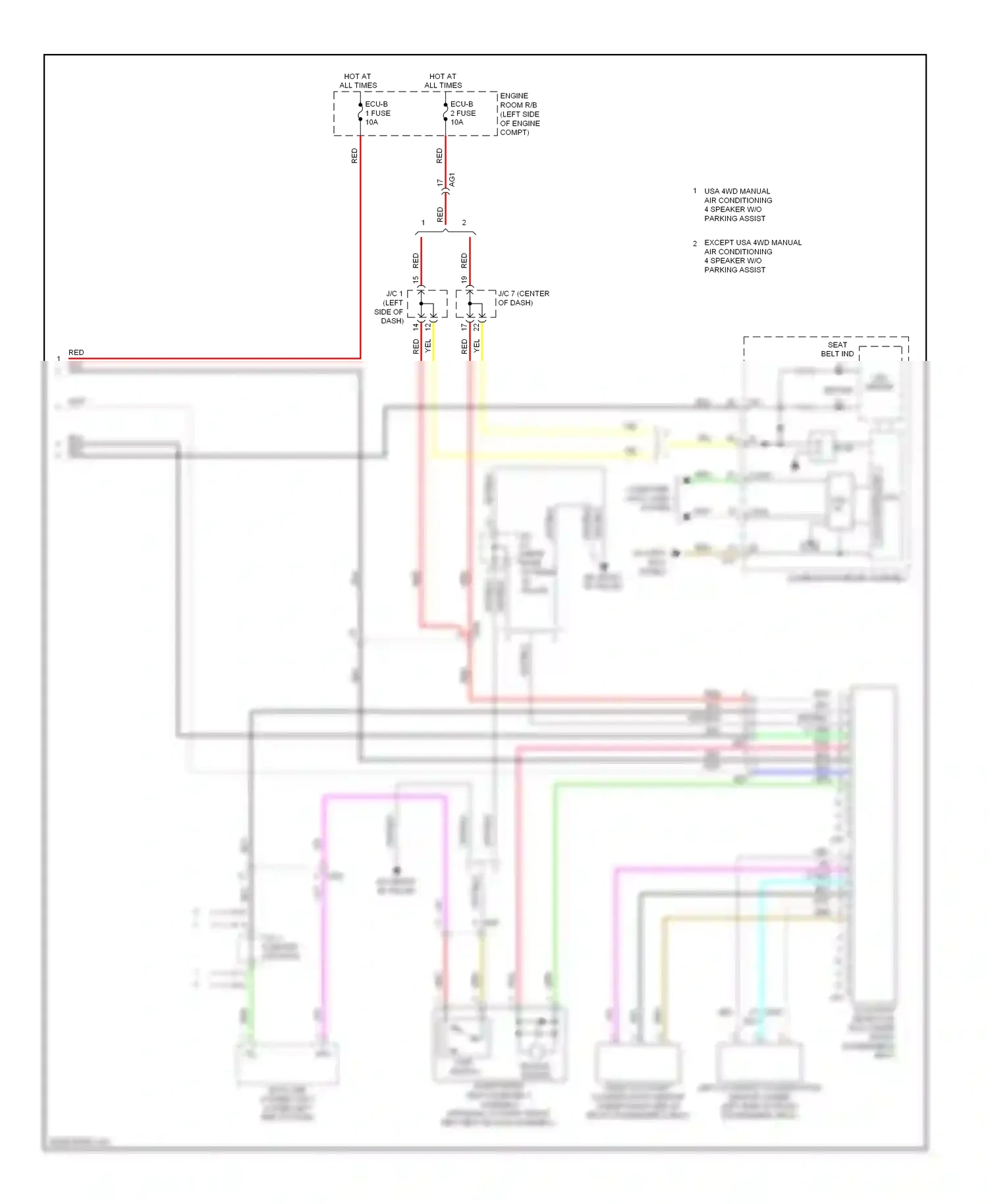 Toyota RAV4 III facelift (2010-2016) computer data lines system wiring diagram  (100 of 112)