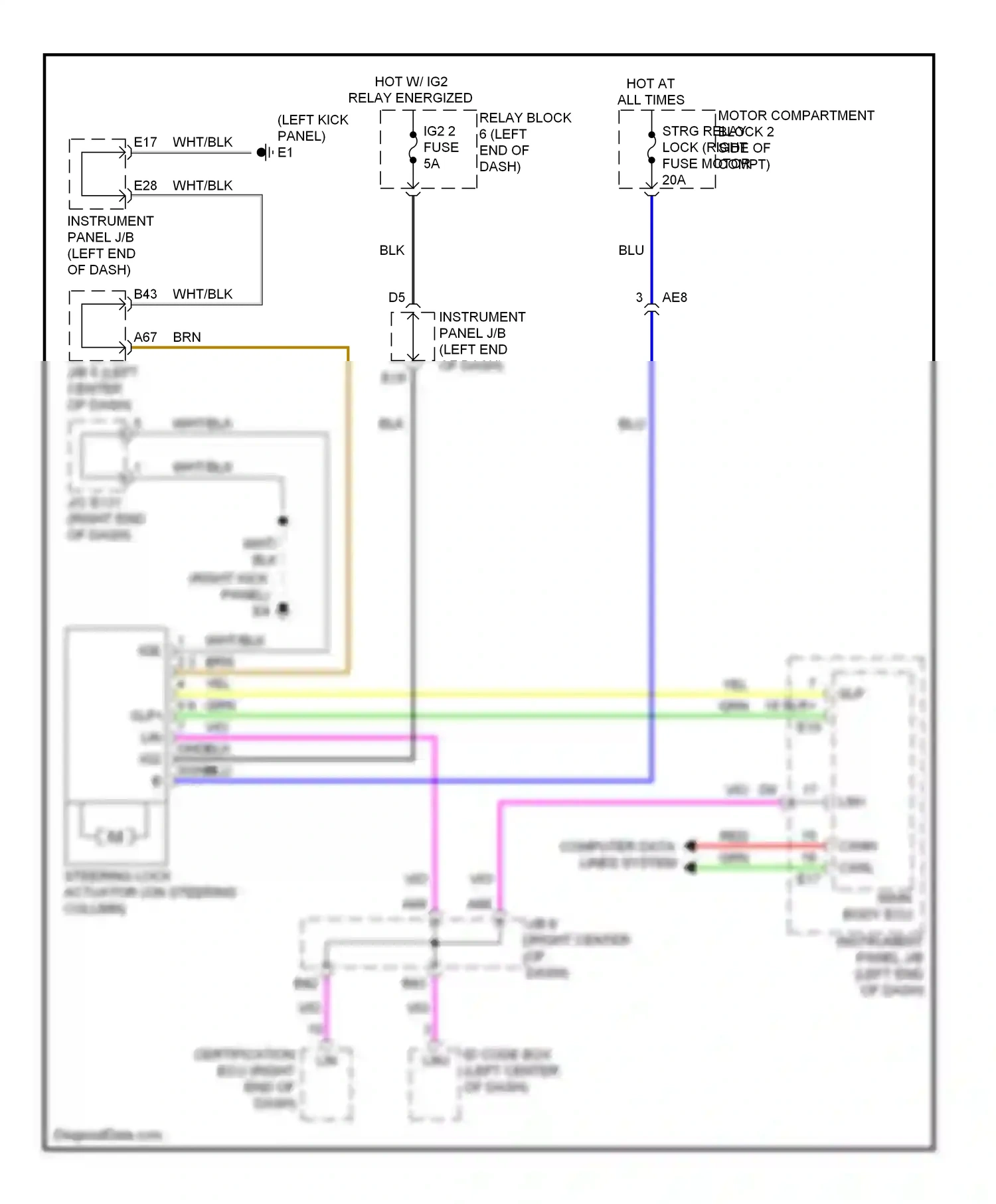 Toyota RAV4 III facelift (2010-2016) computer data lines system wiring diagram  (95 of 112)