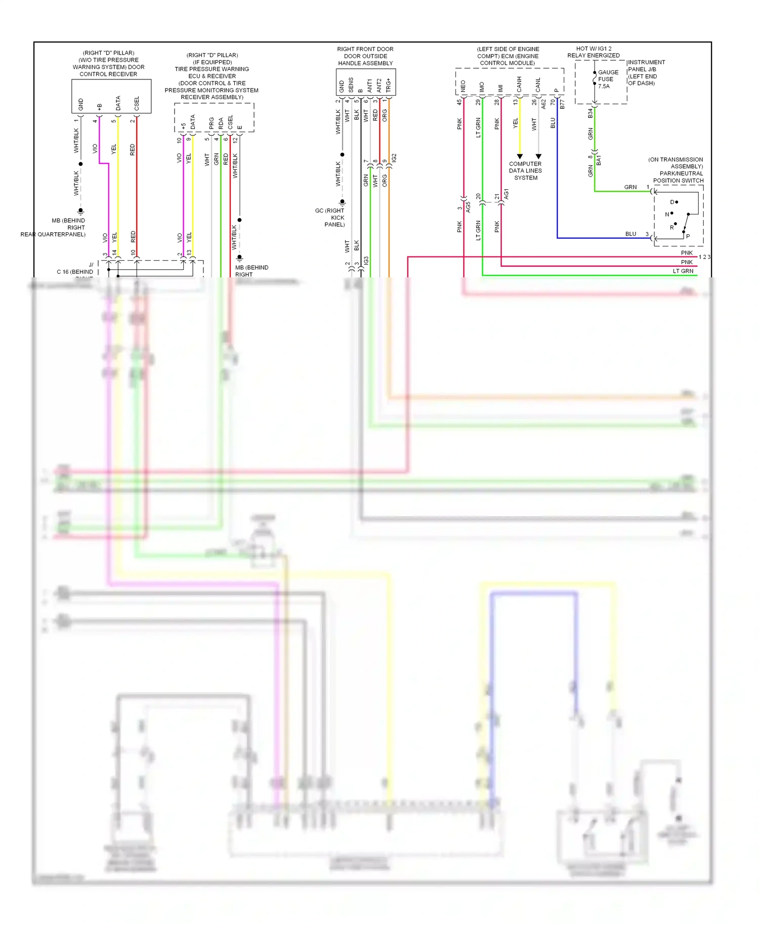 Toyota RAV4 III facelift (2010-2016) computer data lines system wiring diagram  (75 of 112)