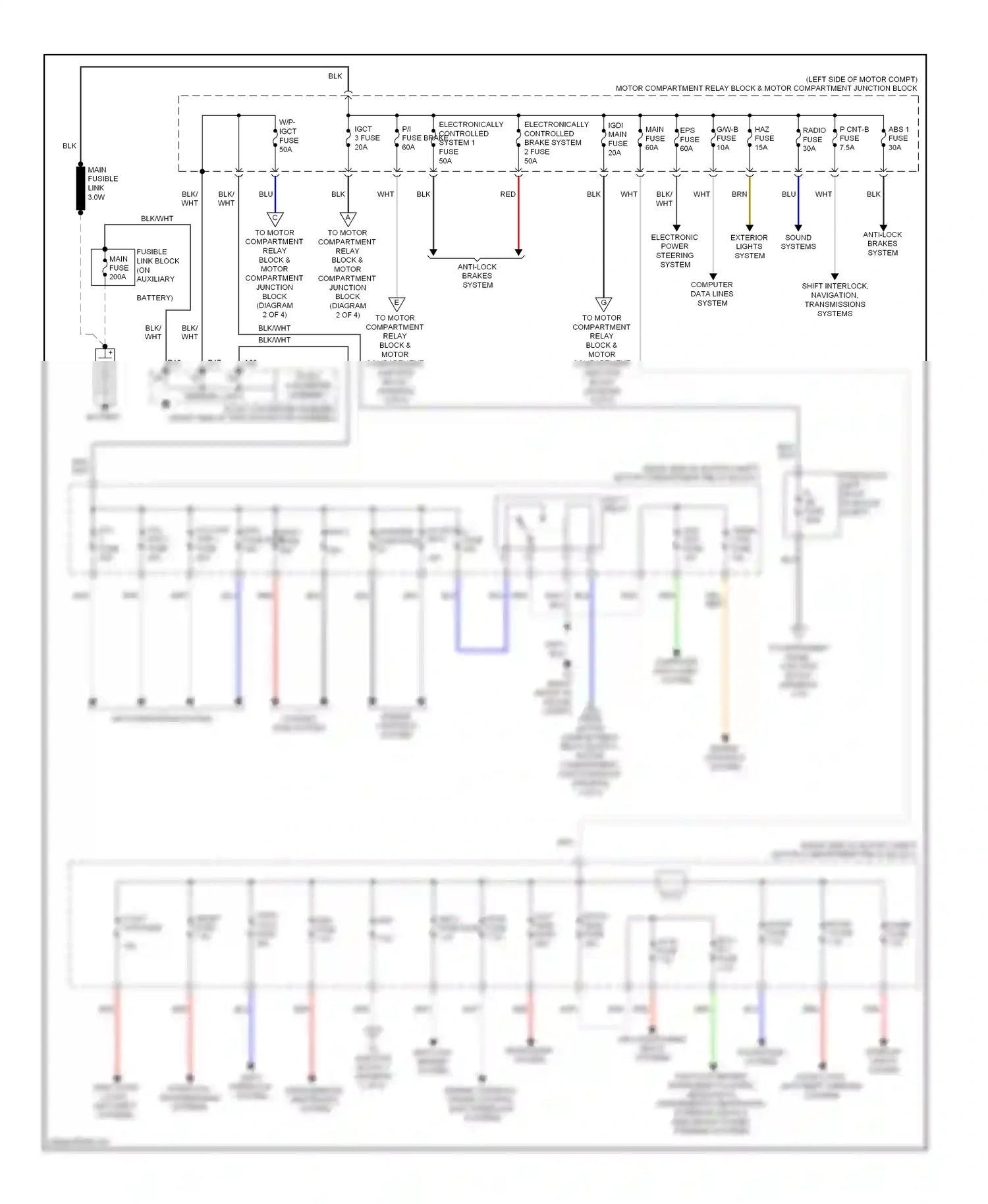 Toyota RAV4 III facelift (2010-2016) computer data lines system wiring diagram  (65 of 112)
