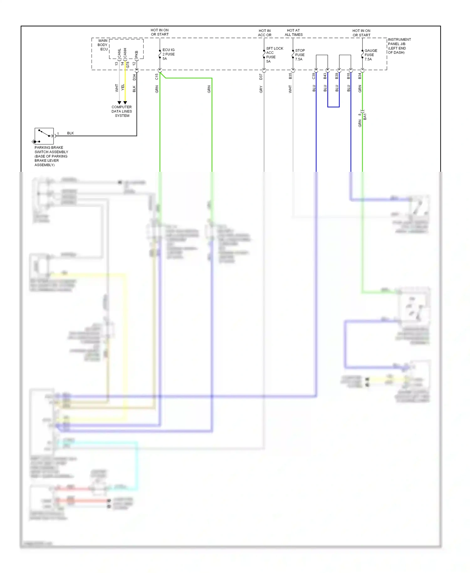 Toyota RAV4 III facelift (2010-2016) computer data lines system wiring diagram  (90 of 112)