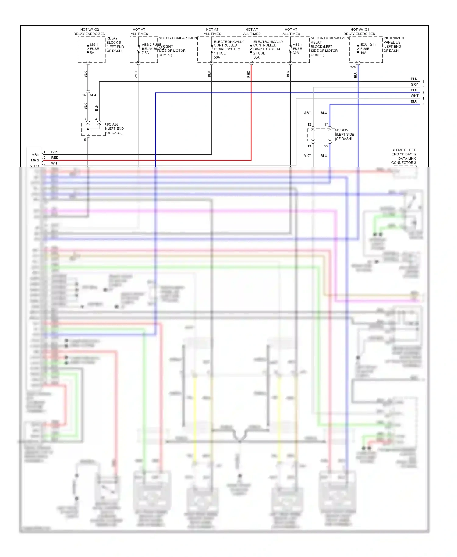 Toyota RAV4 III facelift (2010-2016) computer data lines system wiring diagram  (1 of 112)
