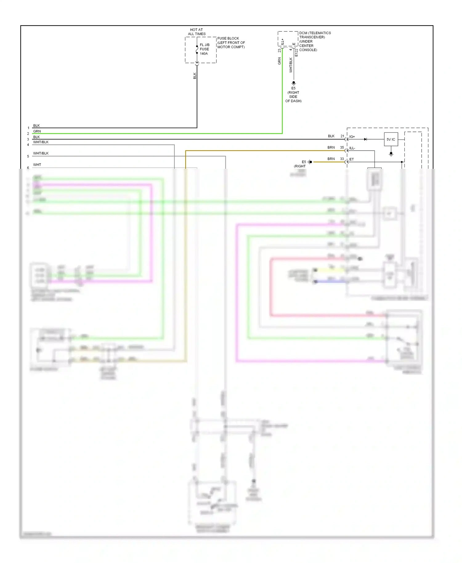Toyota RAV4 III facelift (2010-2016) controller wiring diagram  (3 of 4)