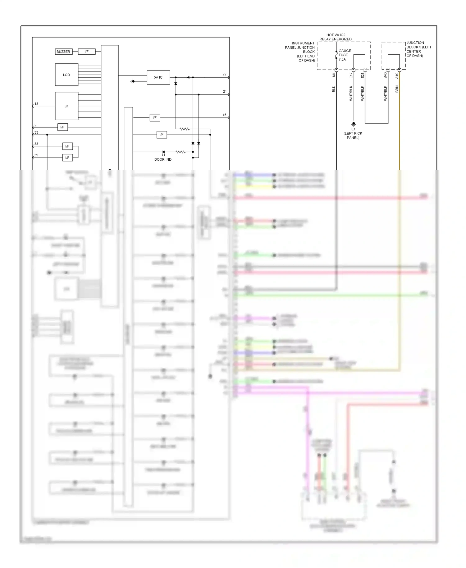Toyota RAV4 III facelift (2010-2016) interior lights system computer data lines system wiring diagram  (1 of 1)