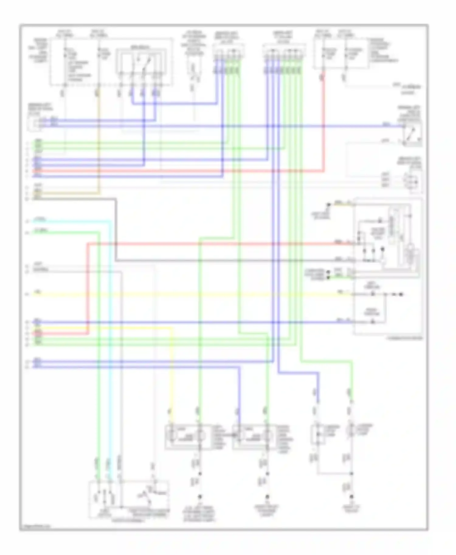 RAV4 Toyota III (2005-2010): Exterior lamps circuit (2 of 2)
