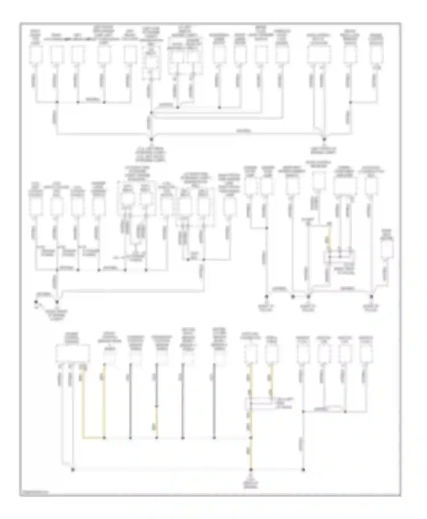 RAV4 Toyota III (2005-2010): Ground distribution circuit (1 of 3)