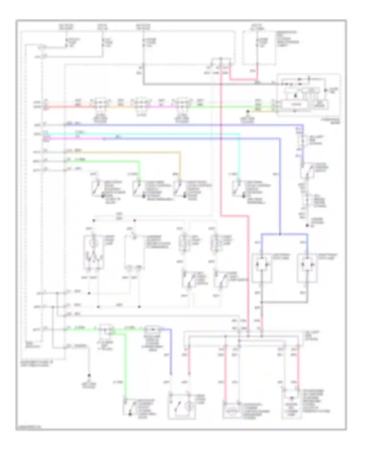RAV4 Toyota III (2005-2010): Courtesy lamps circuit